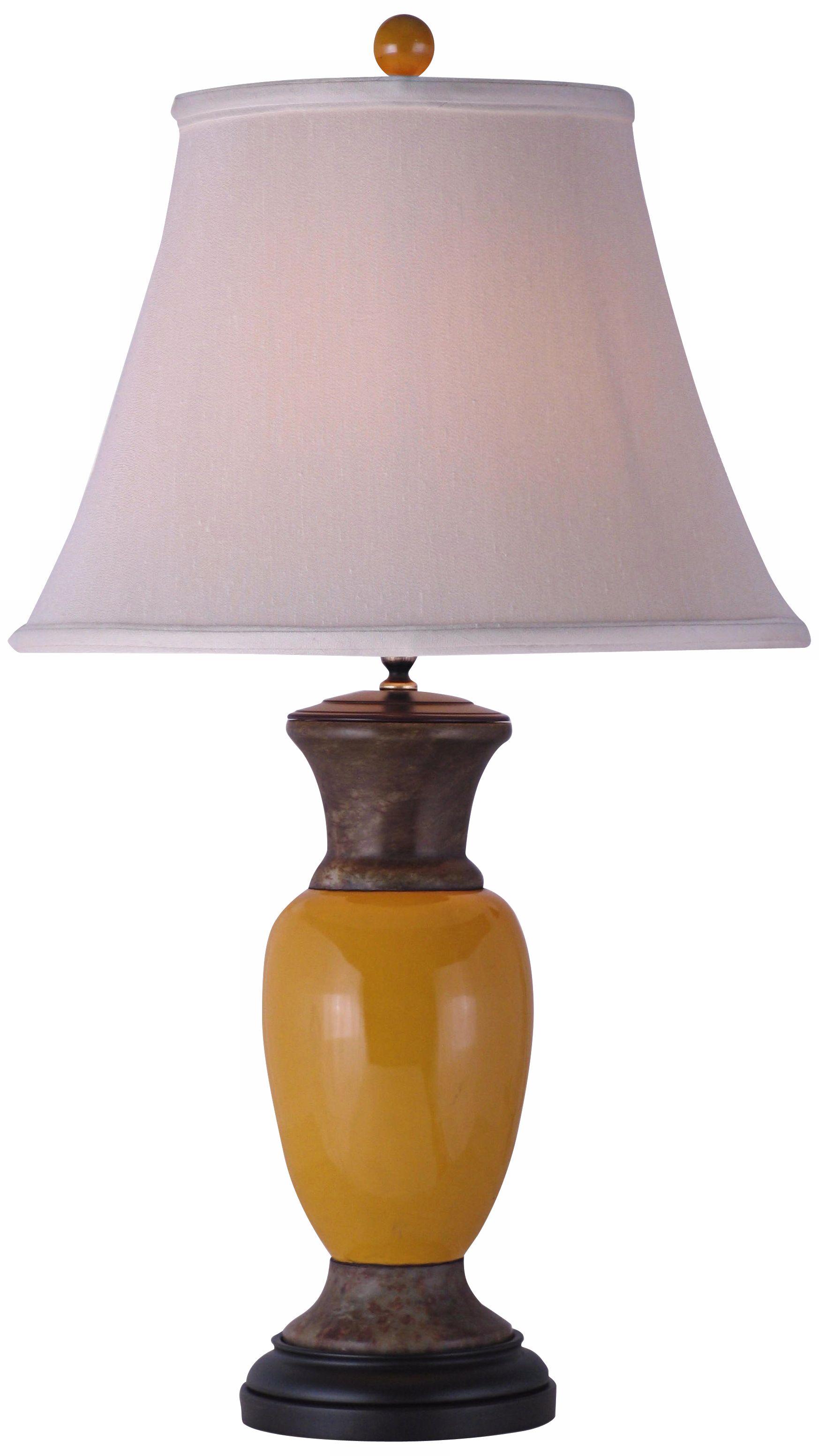 Yellow table lamp