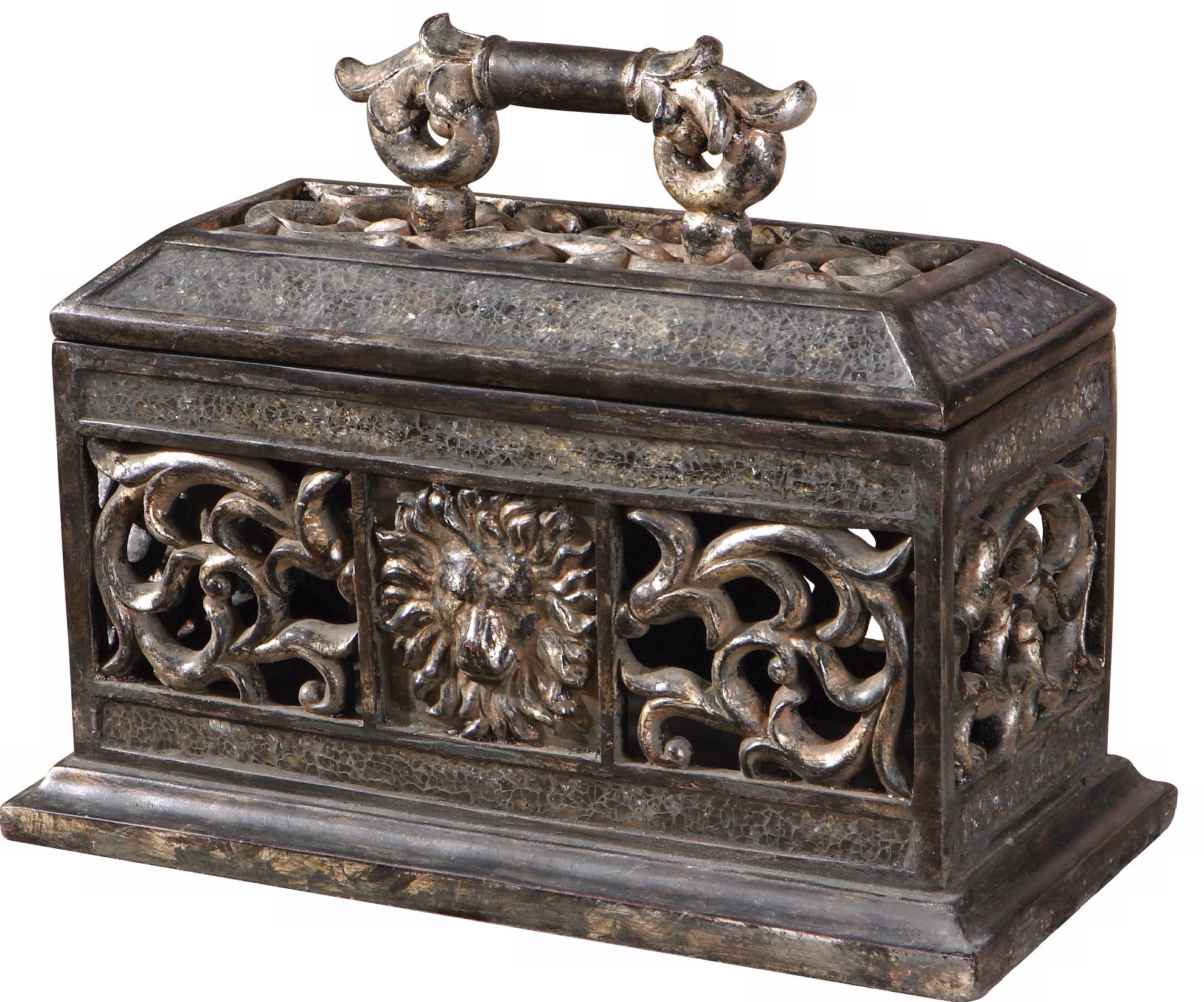 Old World Silver Leaf Box