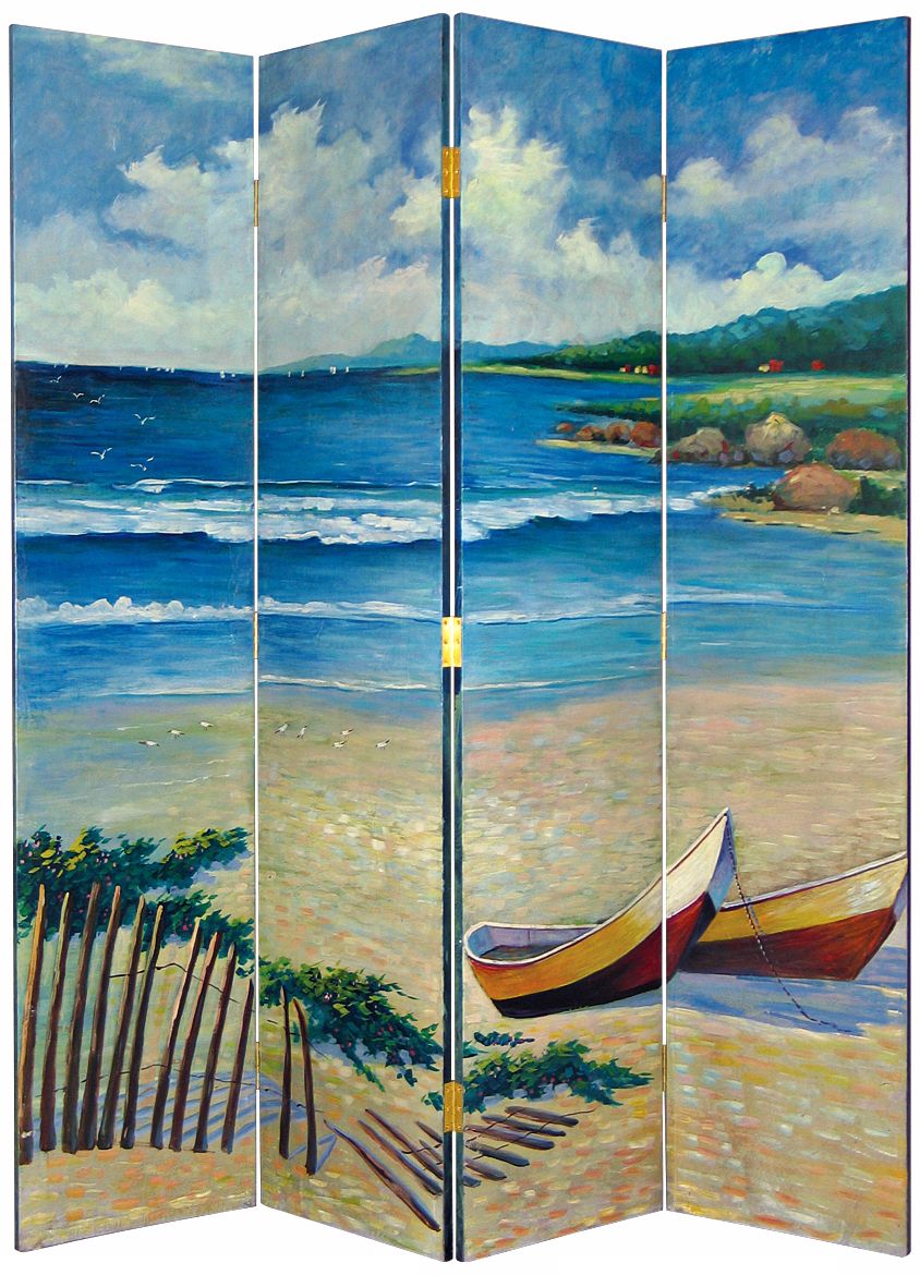 Sunny Beach Hand Painted Screen