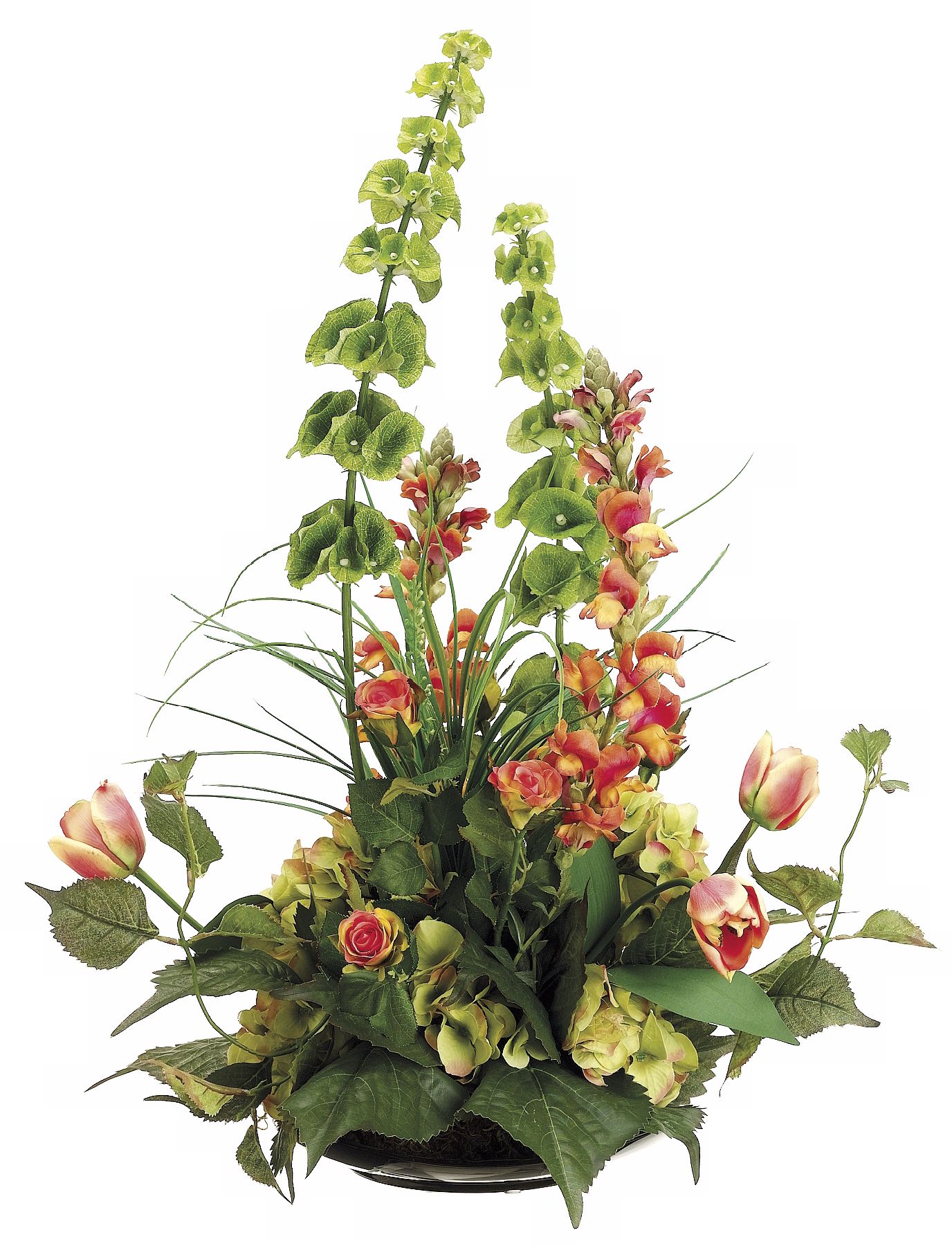 Snapdragon Rose Faux Floral Arrangement