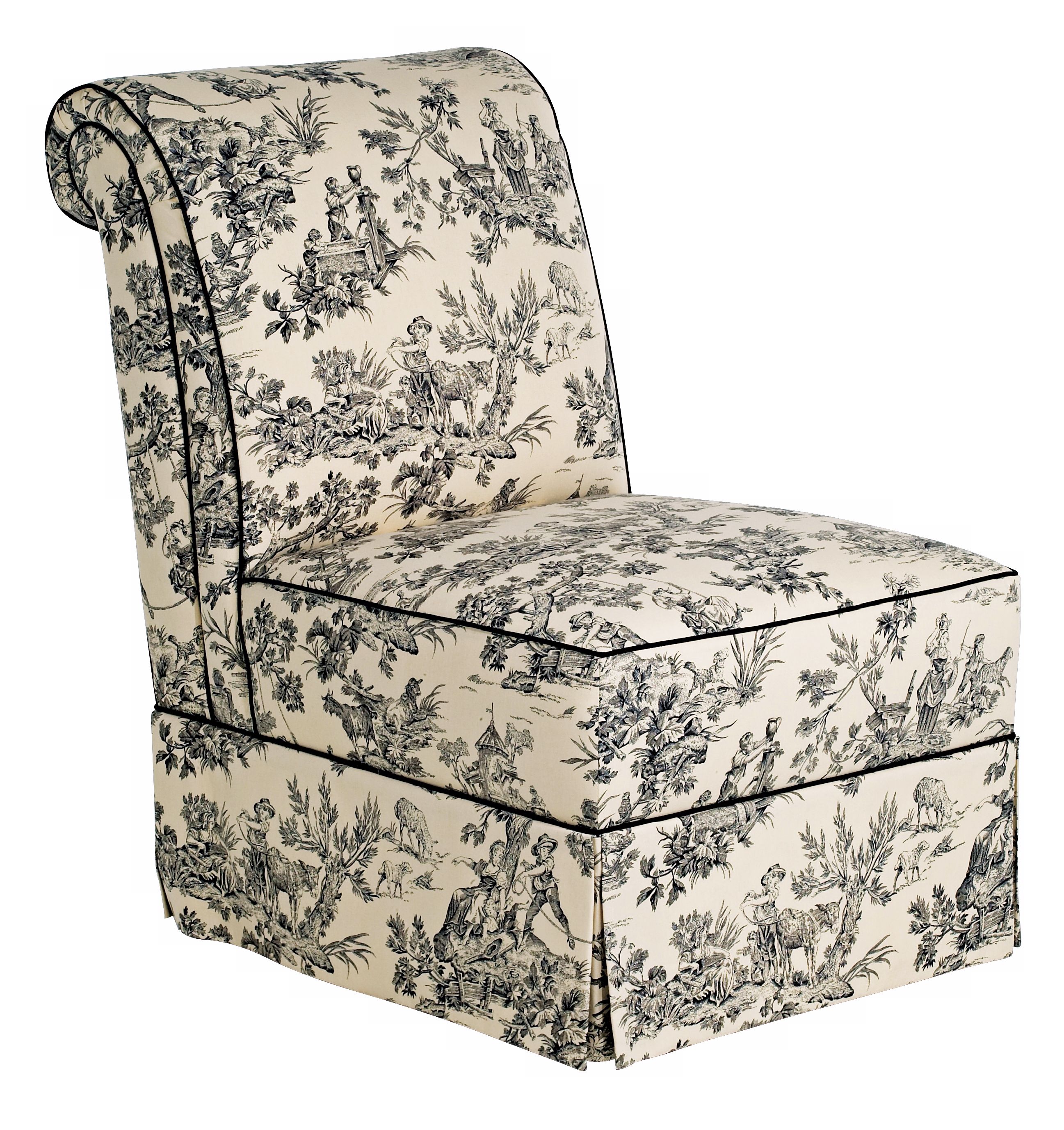 http://www.lampsplus.com/Products/Black-and-White-Toile-Large-Slipper-Chair__G8122.html