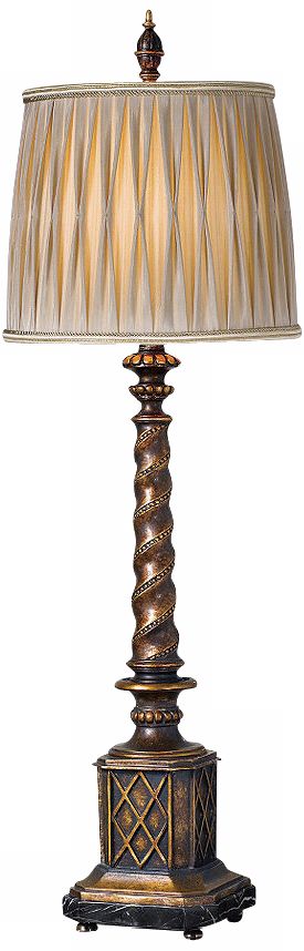 Bob Mackey Marquee Merlot Collection Twist Table Lamp