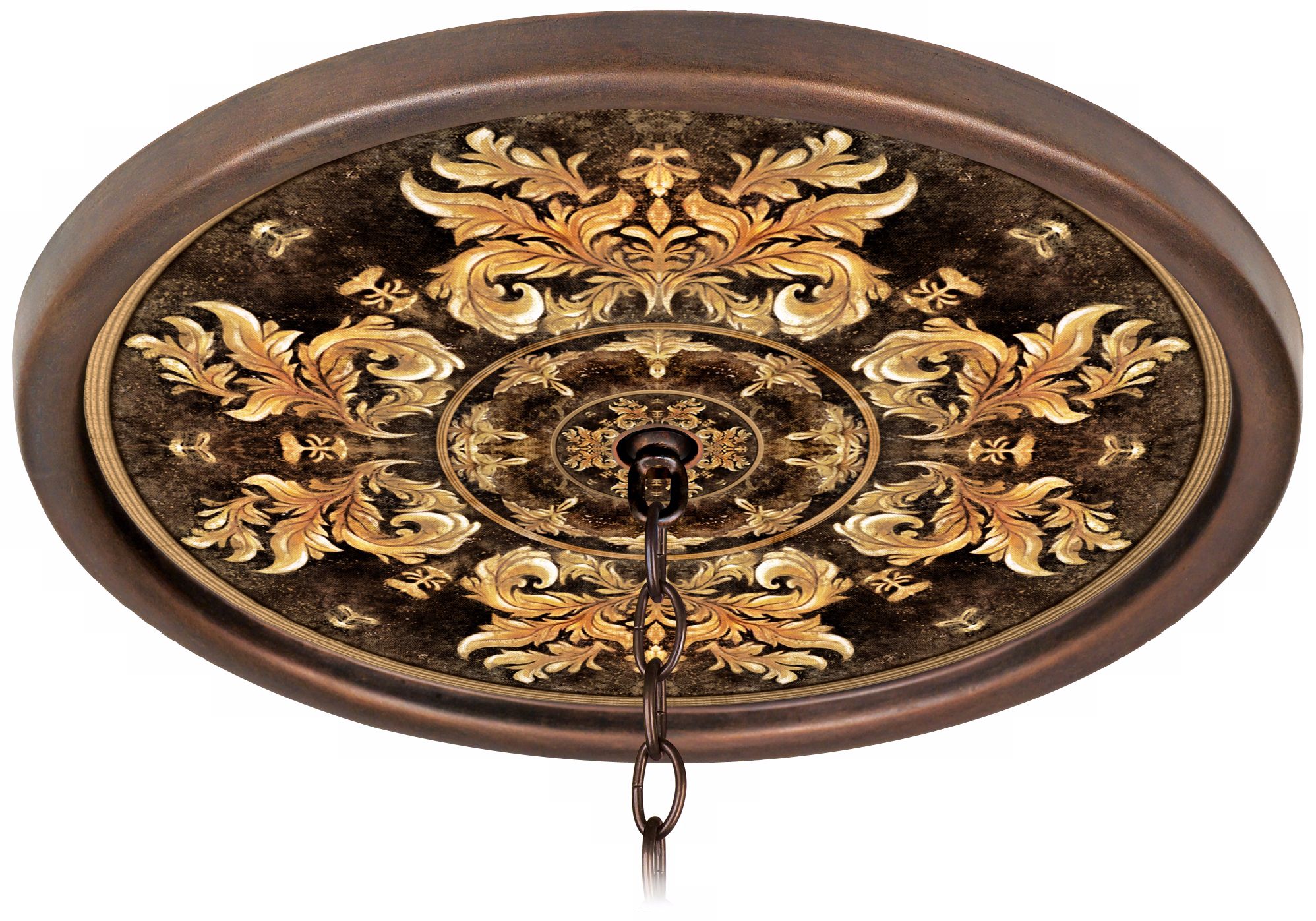 King’s Way 16" Wide Bronze 1" Opening Medallion