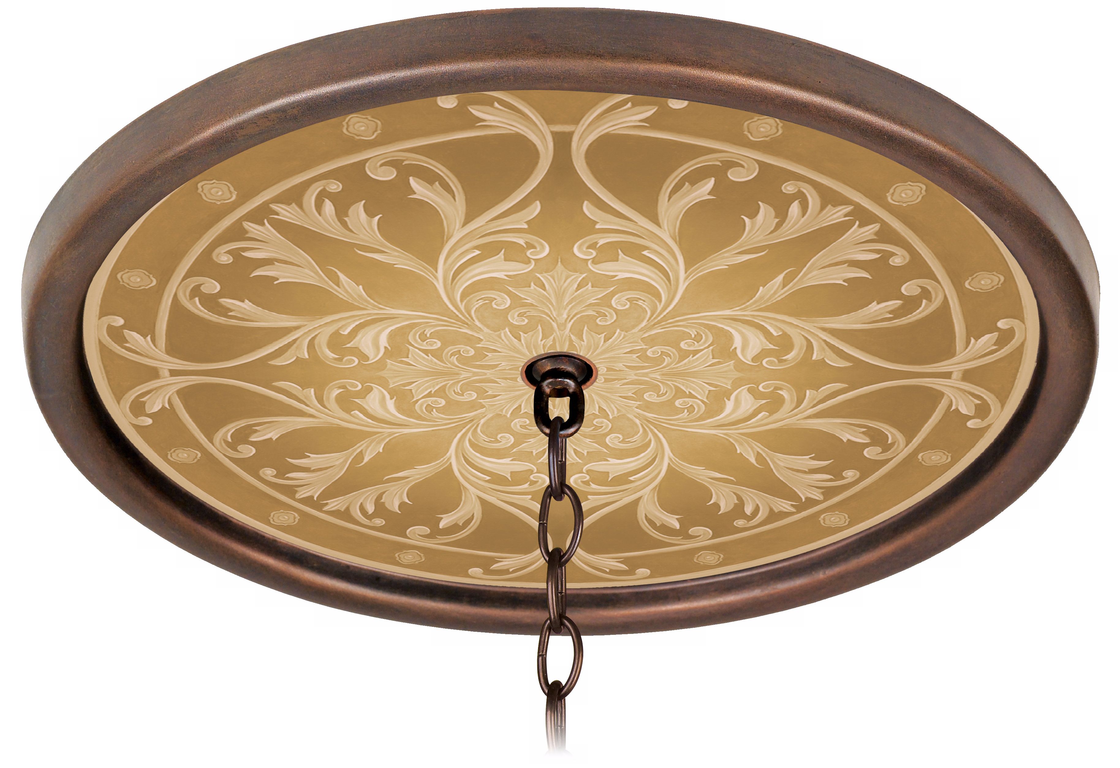 Tracery Spice 16" Wide Bronze 1" Opening Medallion