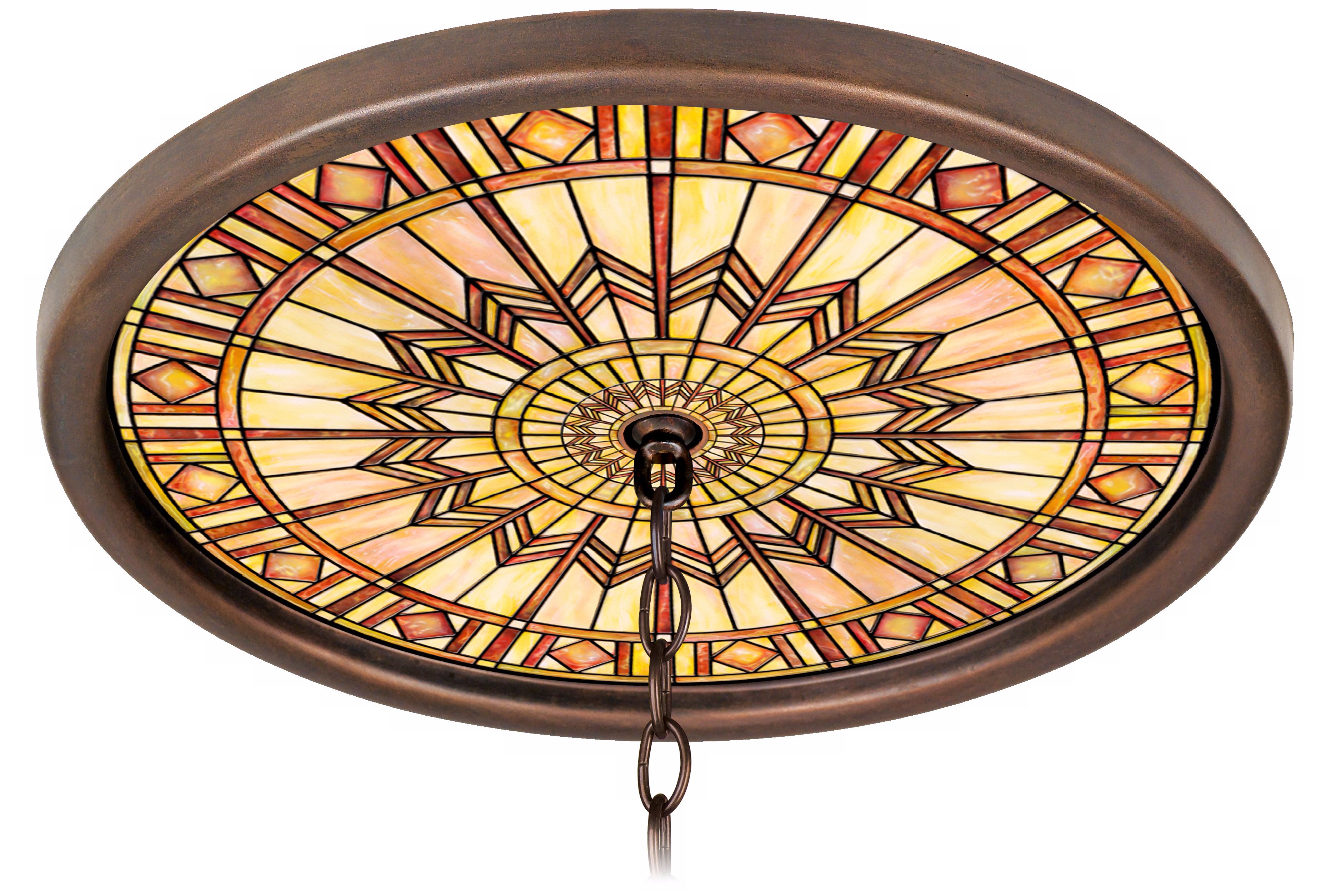 Mackintosh Sun 16" Wide Bronze 1" Opening Medallion