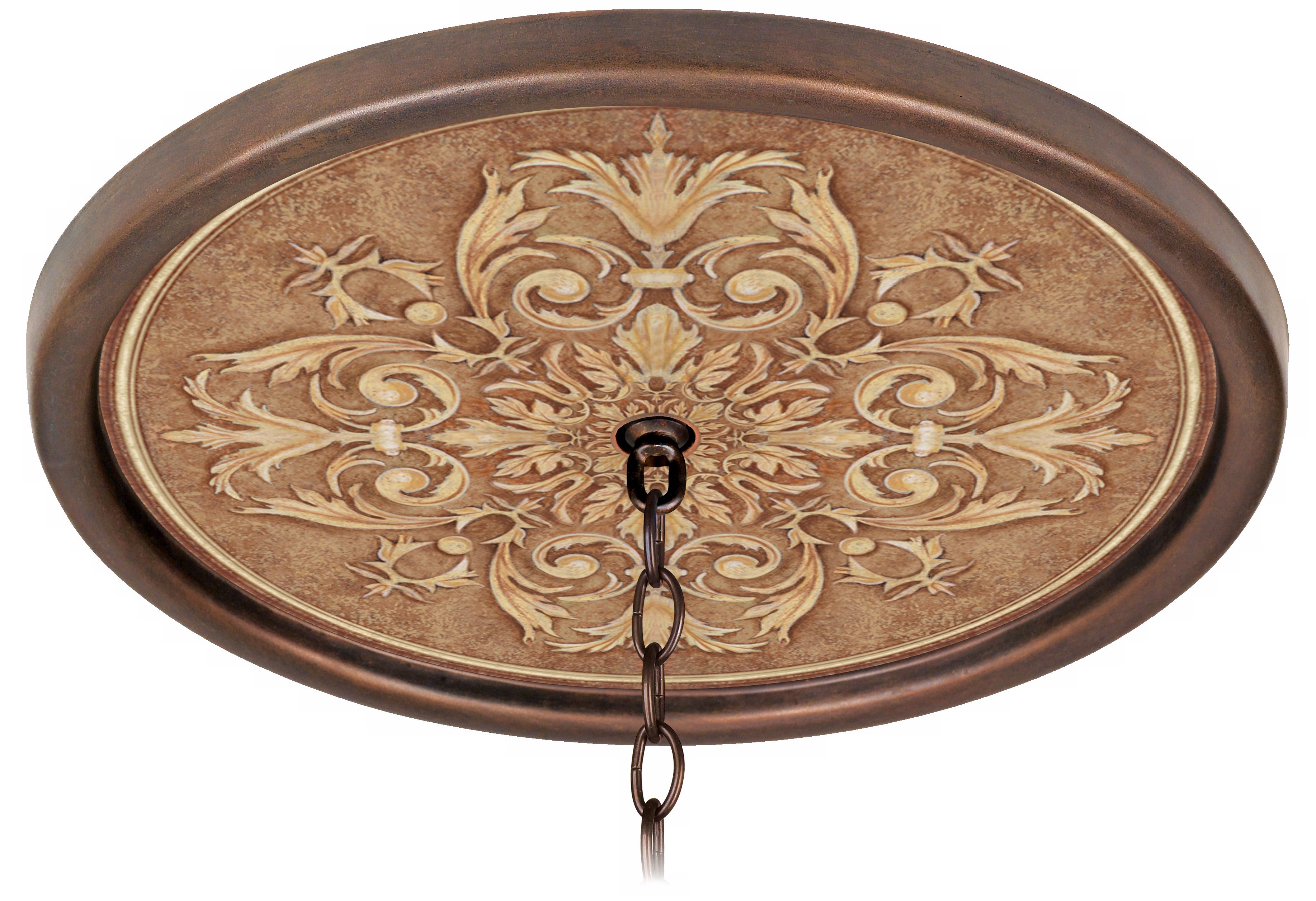 Antiquity Clay 16" Wide Bronze 1" Opening Medallion