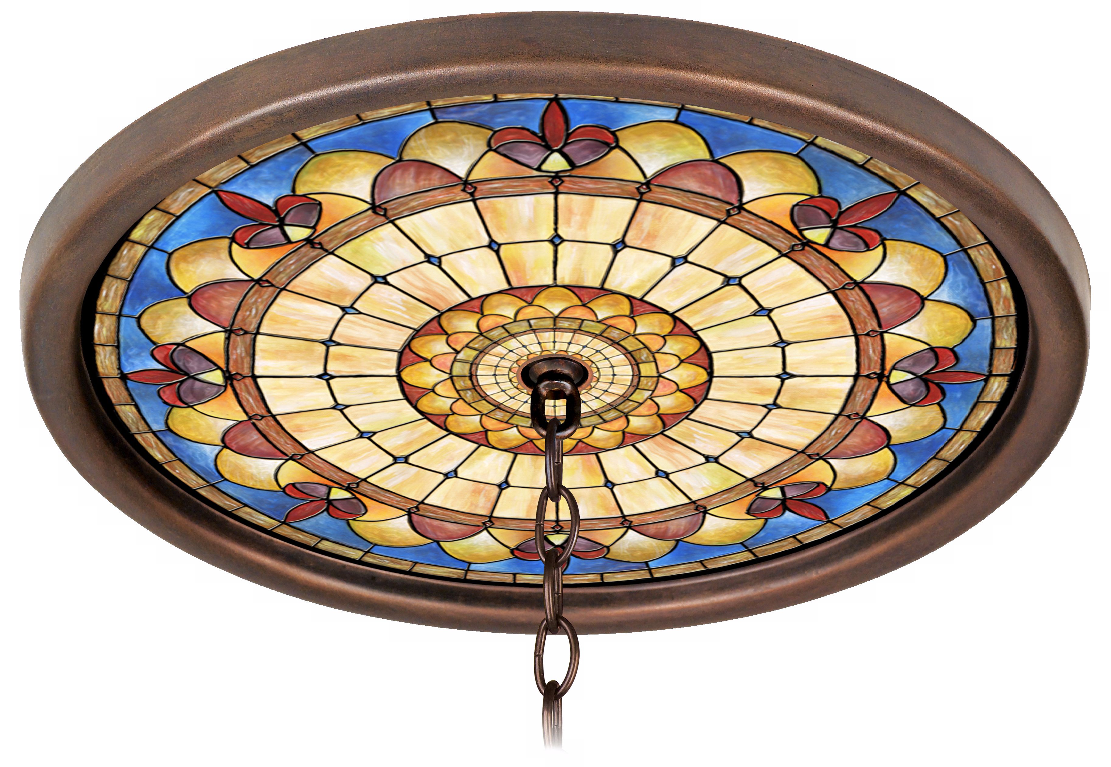 Tiffany Royal 16" Wide Bronze 1" Opening Medallion