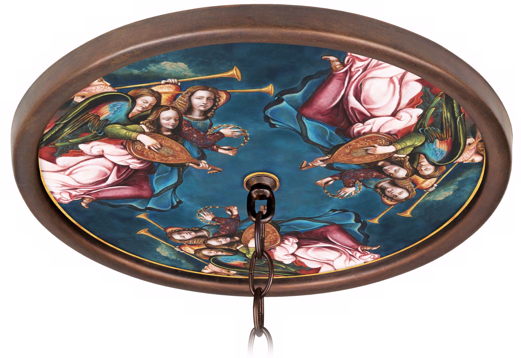 Angel Choir Giclee Bronze 16 Wide 1 Opening Medallion G8171 M4634