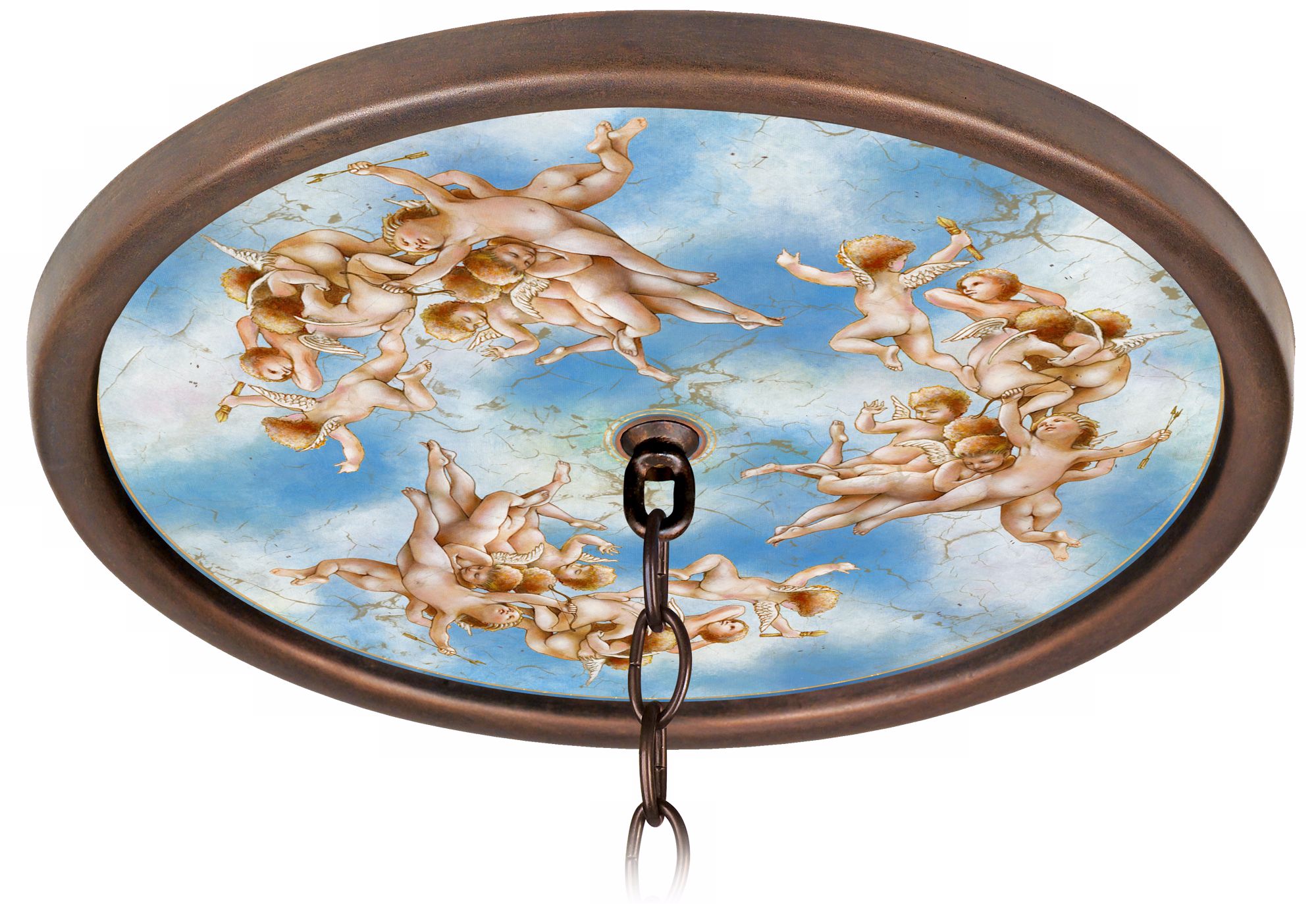 Celestial Bronze 16" Wide 1" Opening Giclee Medallion