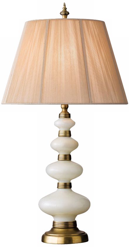 Murray Feiss Abigail Collection Pearl Glass Table Lamp