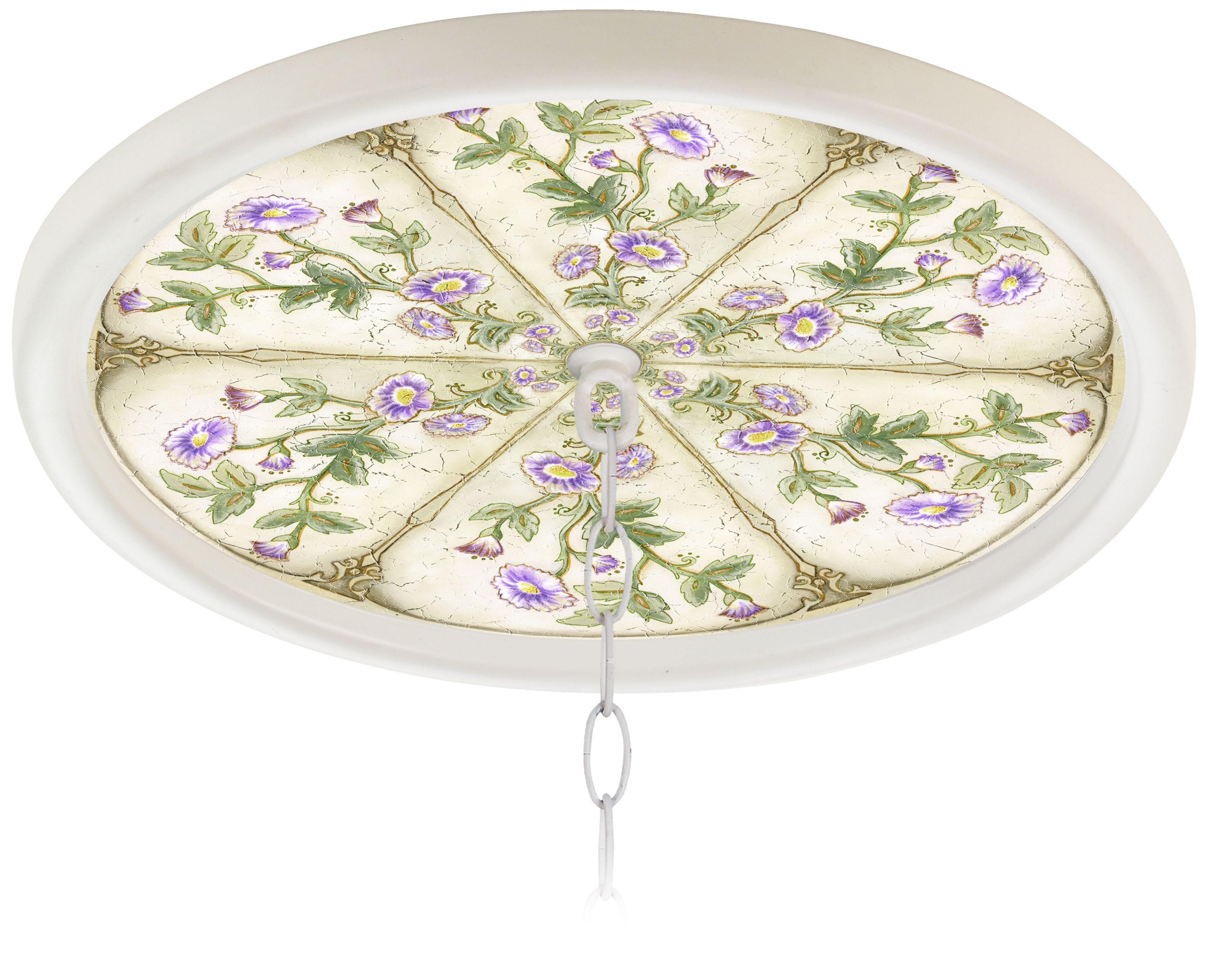 English Garden Lavender 16" Wide 1" Opening Medallion