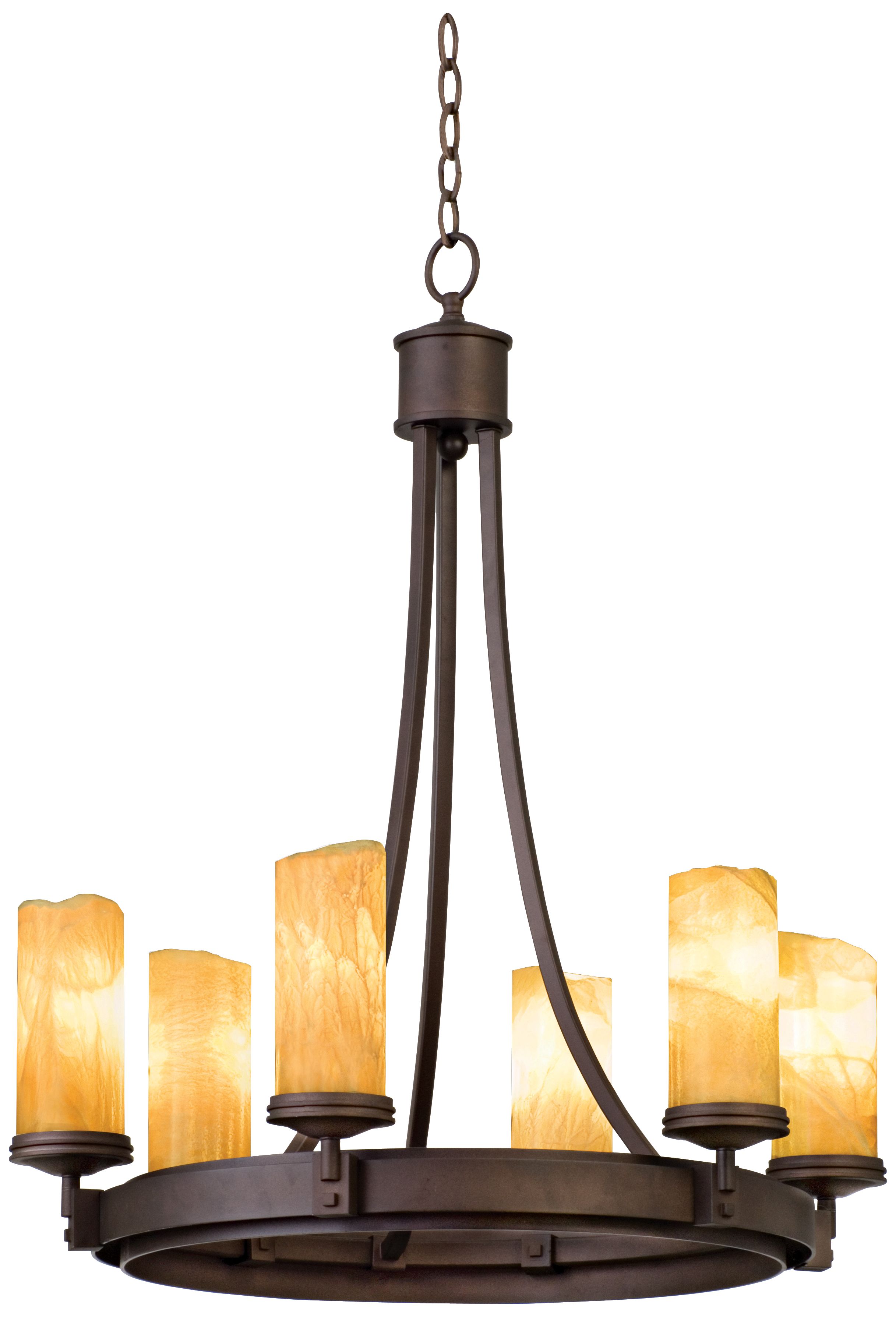Espille Bronze Six Light Chandelier