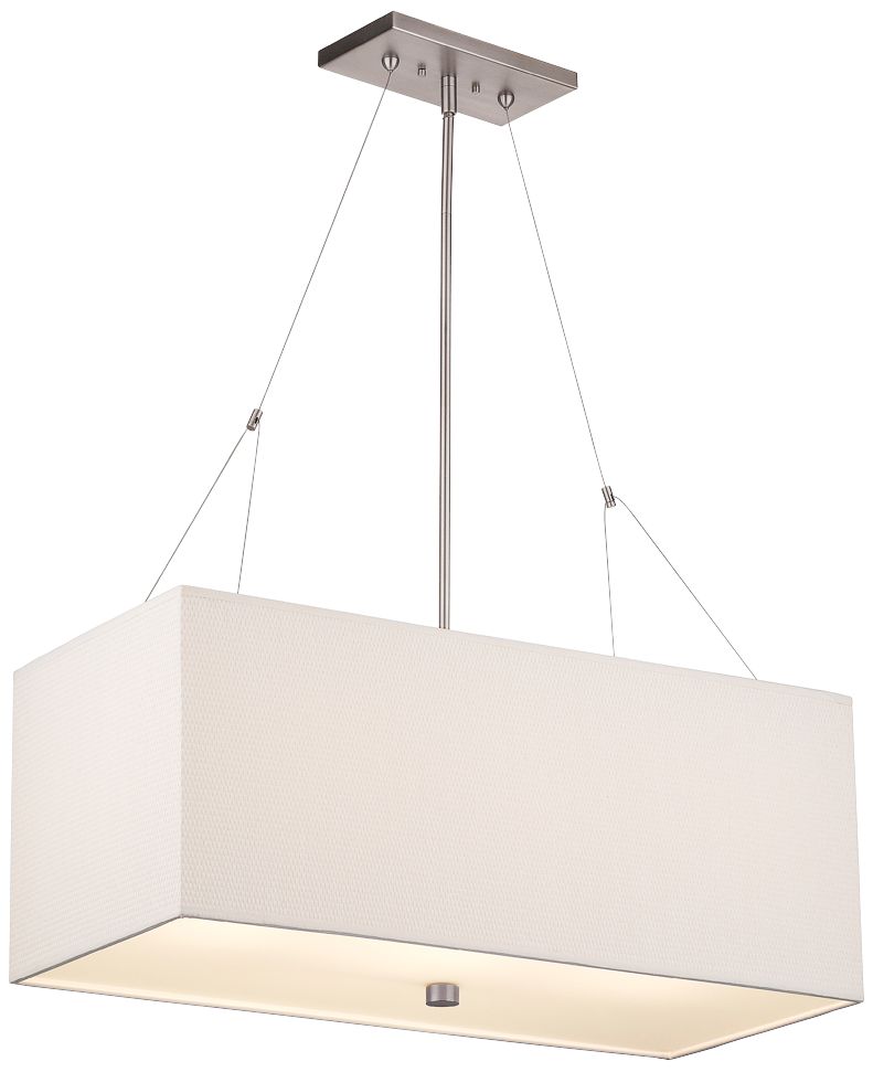 Forecast Alexis Nickel 3-Light Rectangular Chandelier