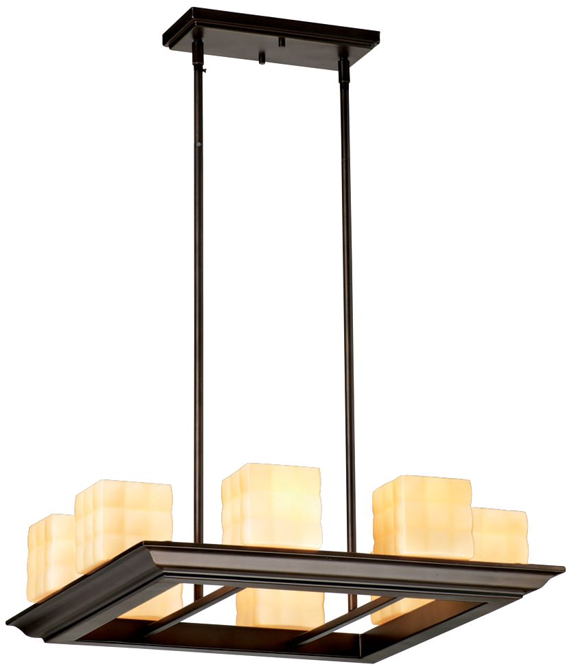 Forecast Mason Bronze 8-Light Square Chandelier