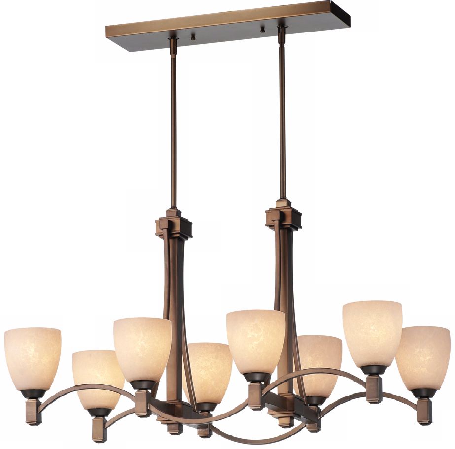 Forecast Crescendo Bronze 8-Light Chandelier