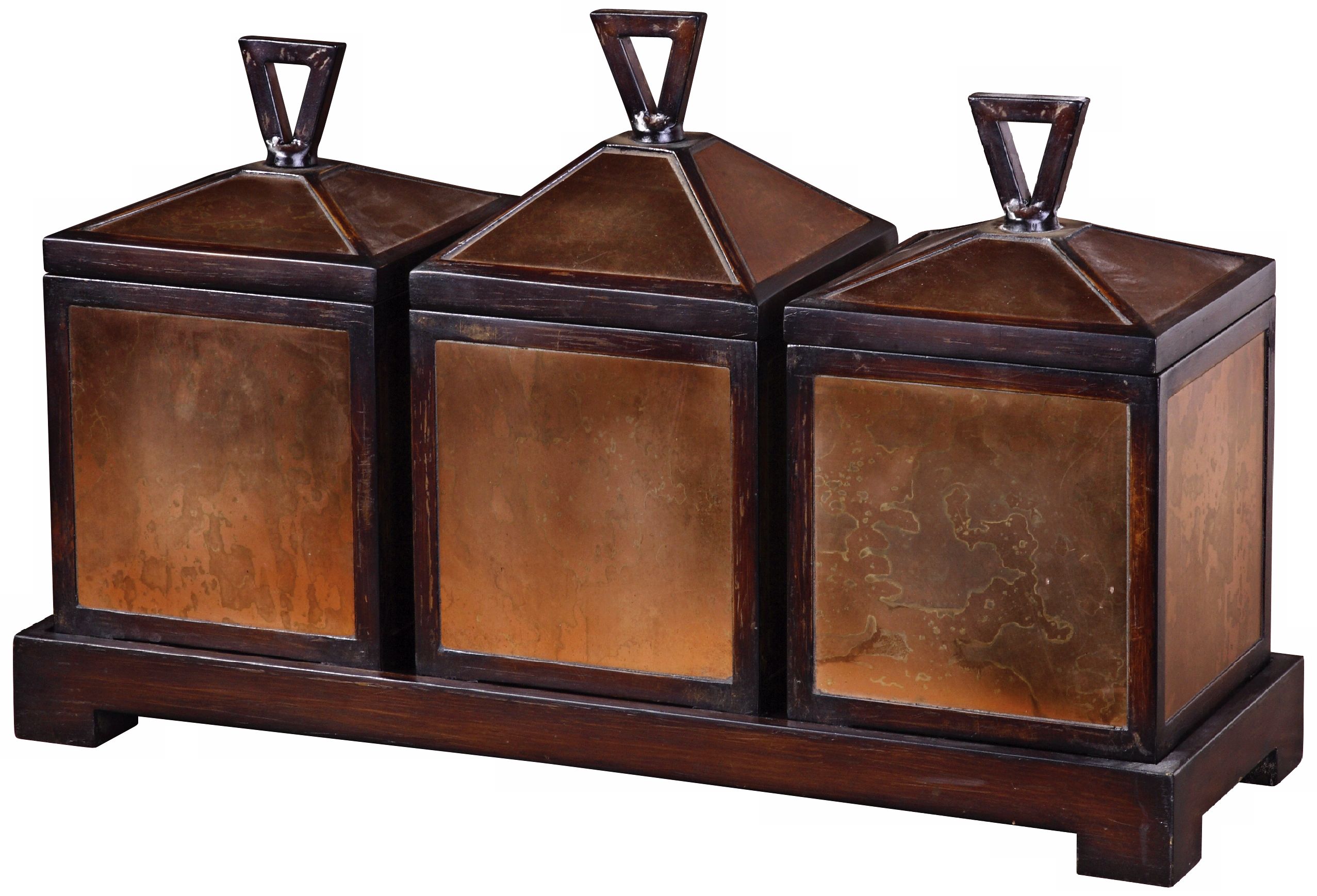 Chafetz Canisters and Tray Set