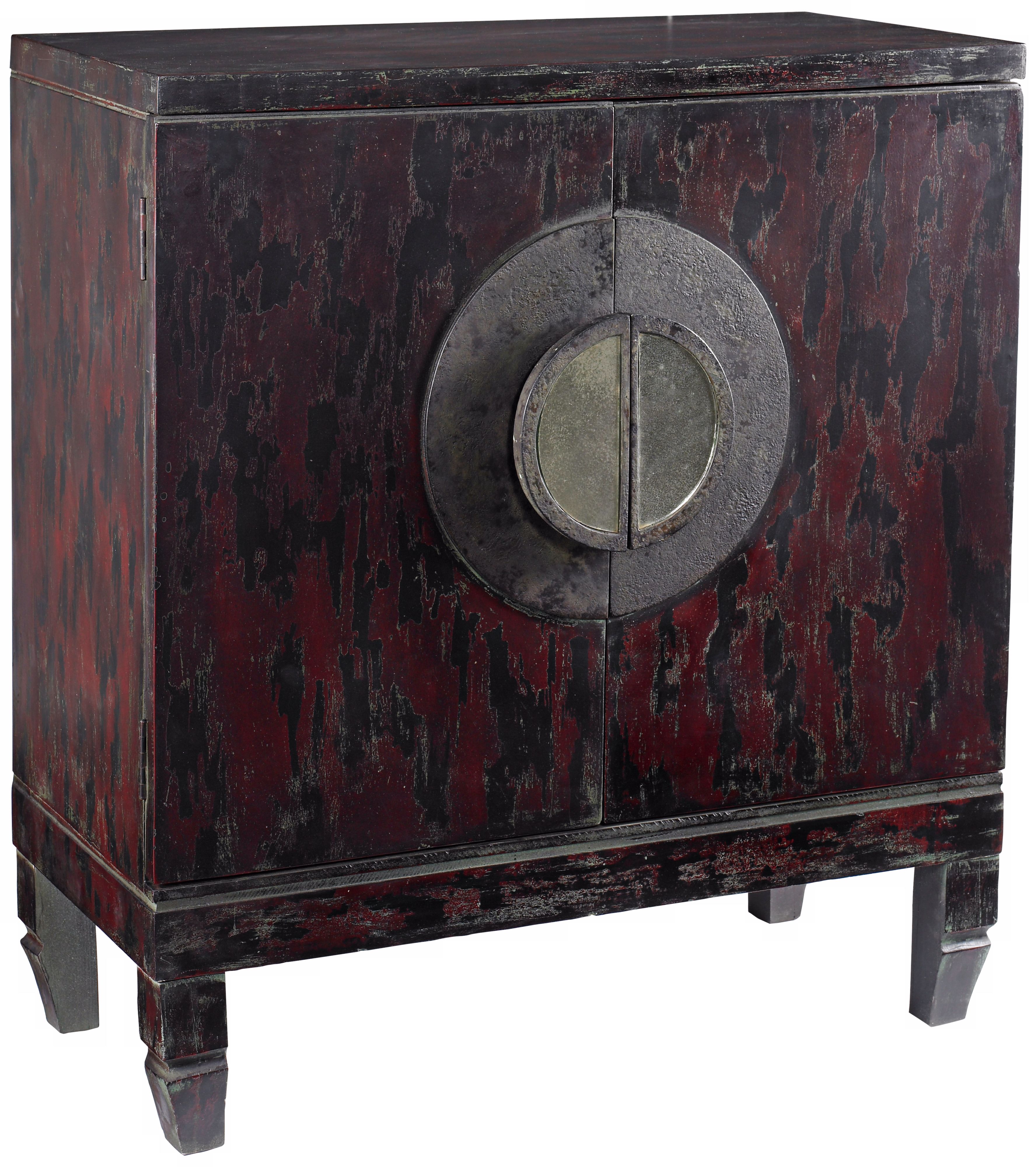 Mahogany Red Console Cabinet