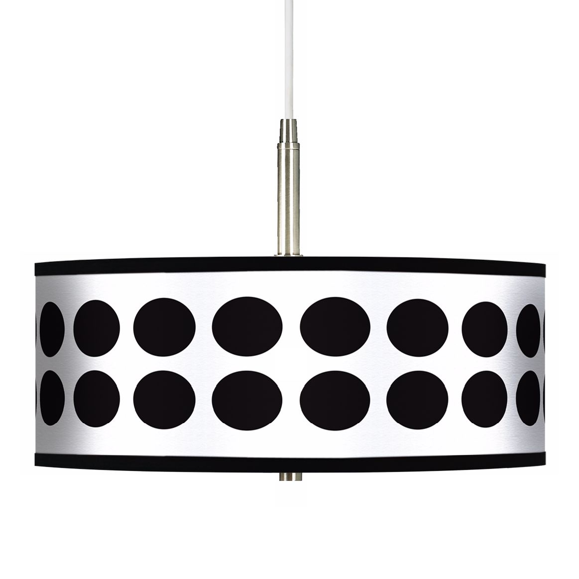 Black Orbs Giclee Pendant Chandelier