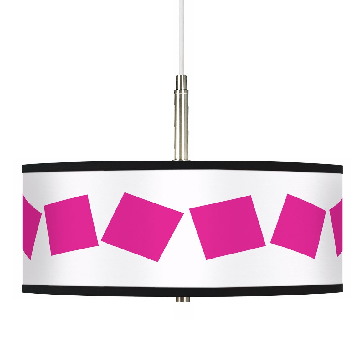 Pink Squares Brushed nickel finish.