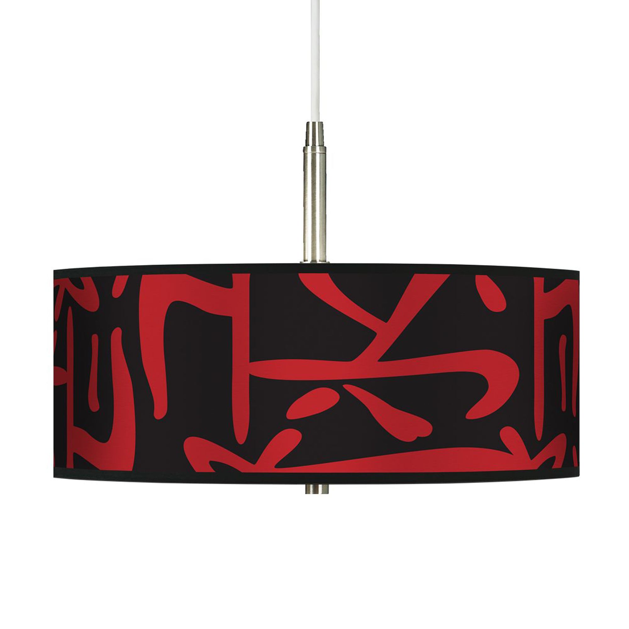 Asian Flair Giclee Pendant Chandelier
