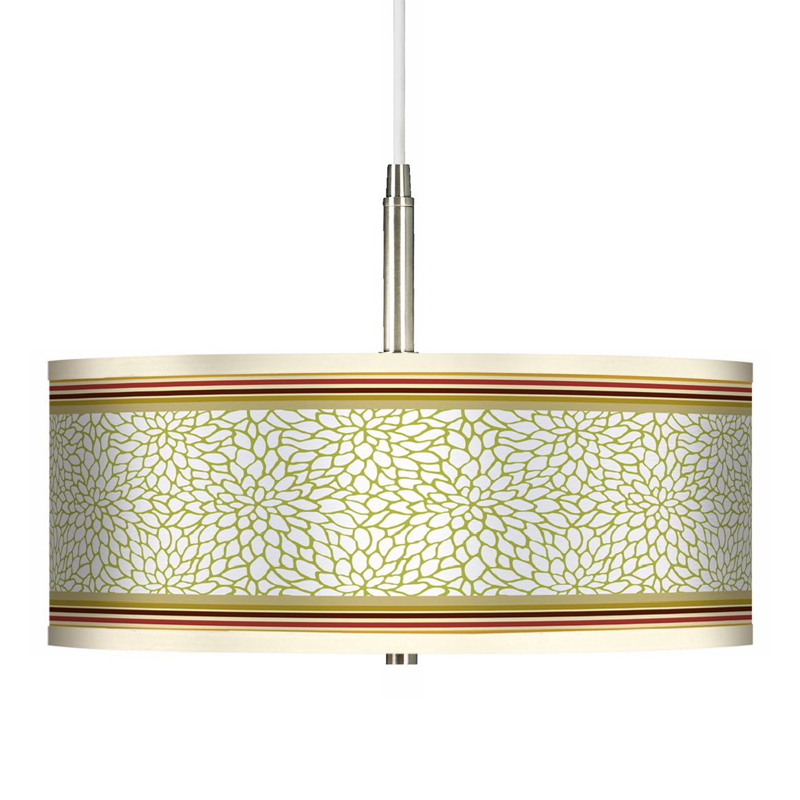 Stacy Garcia Lemongrass Dahlia Giclee Pendant Chandelier