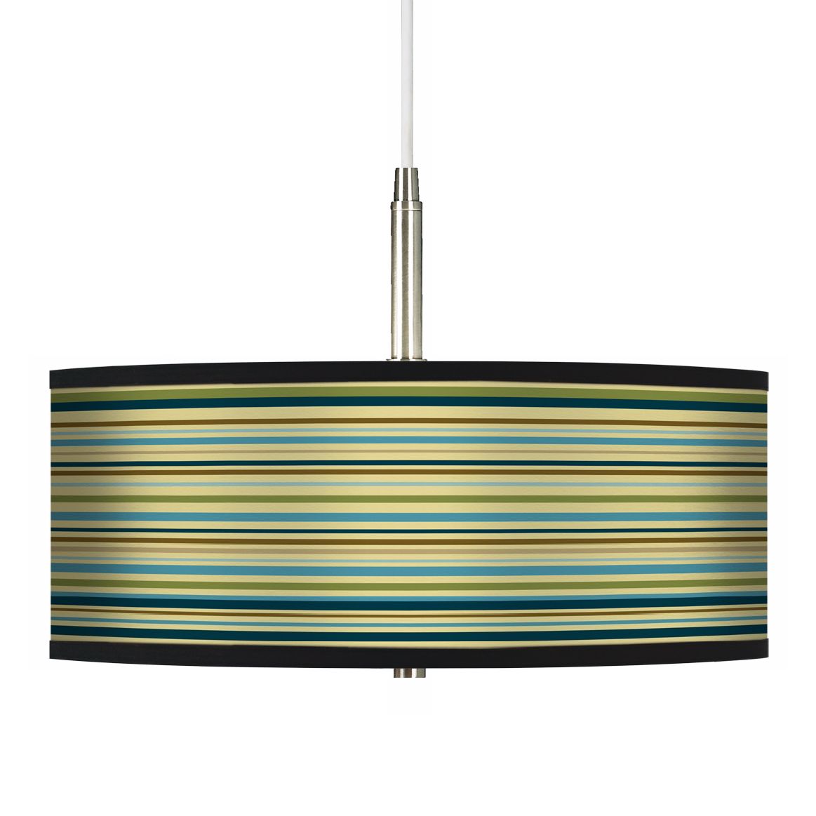 Stacy Garcia Kiwi Tini Stripe Giclee Pendant Chandelier