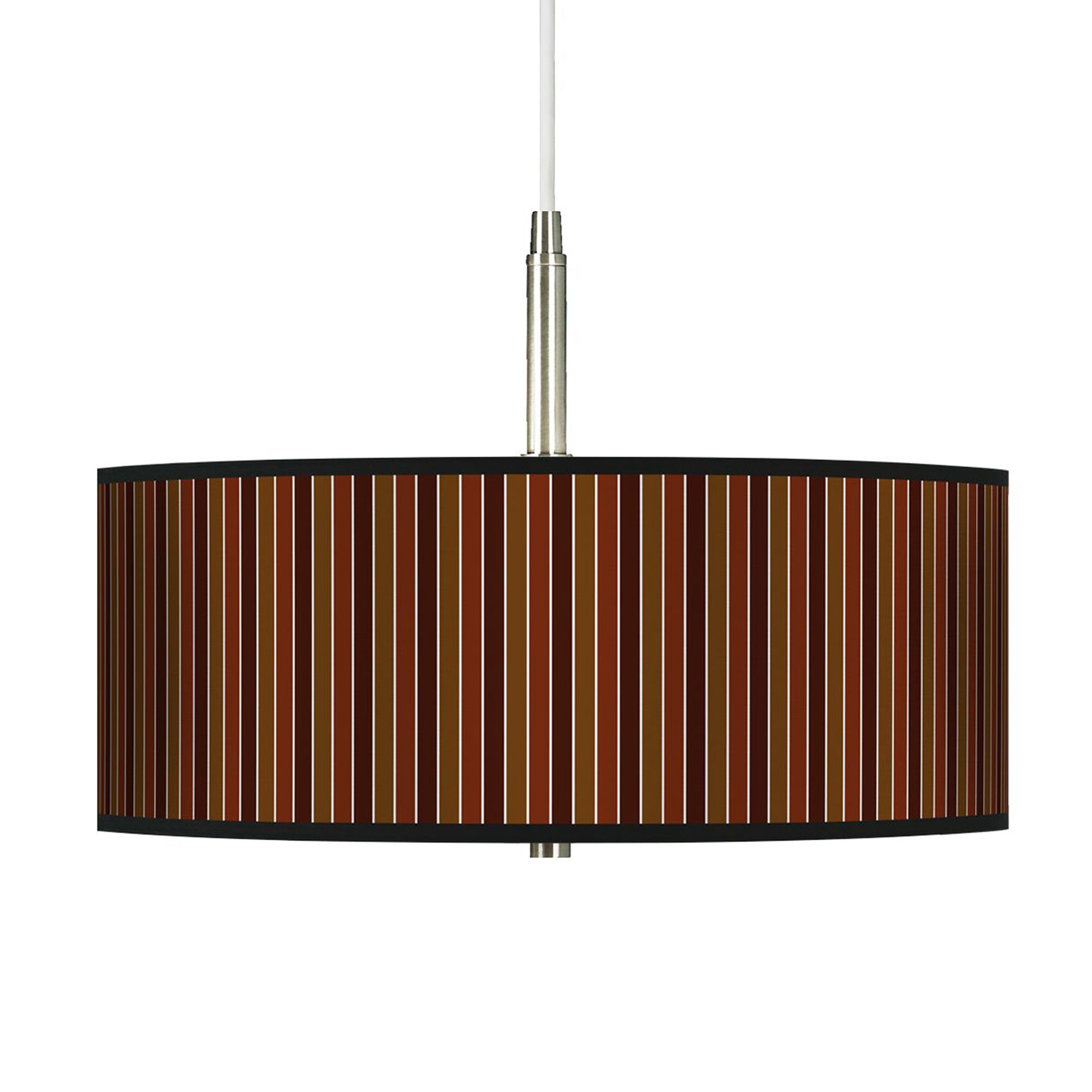 Cinnamon Stripes 16" Wide Giclee Pendant Light