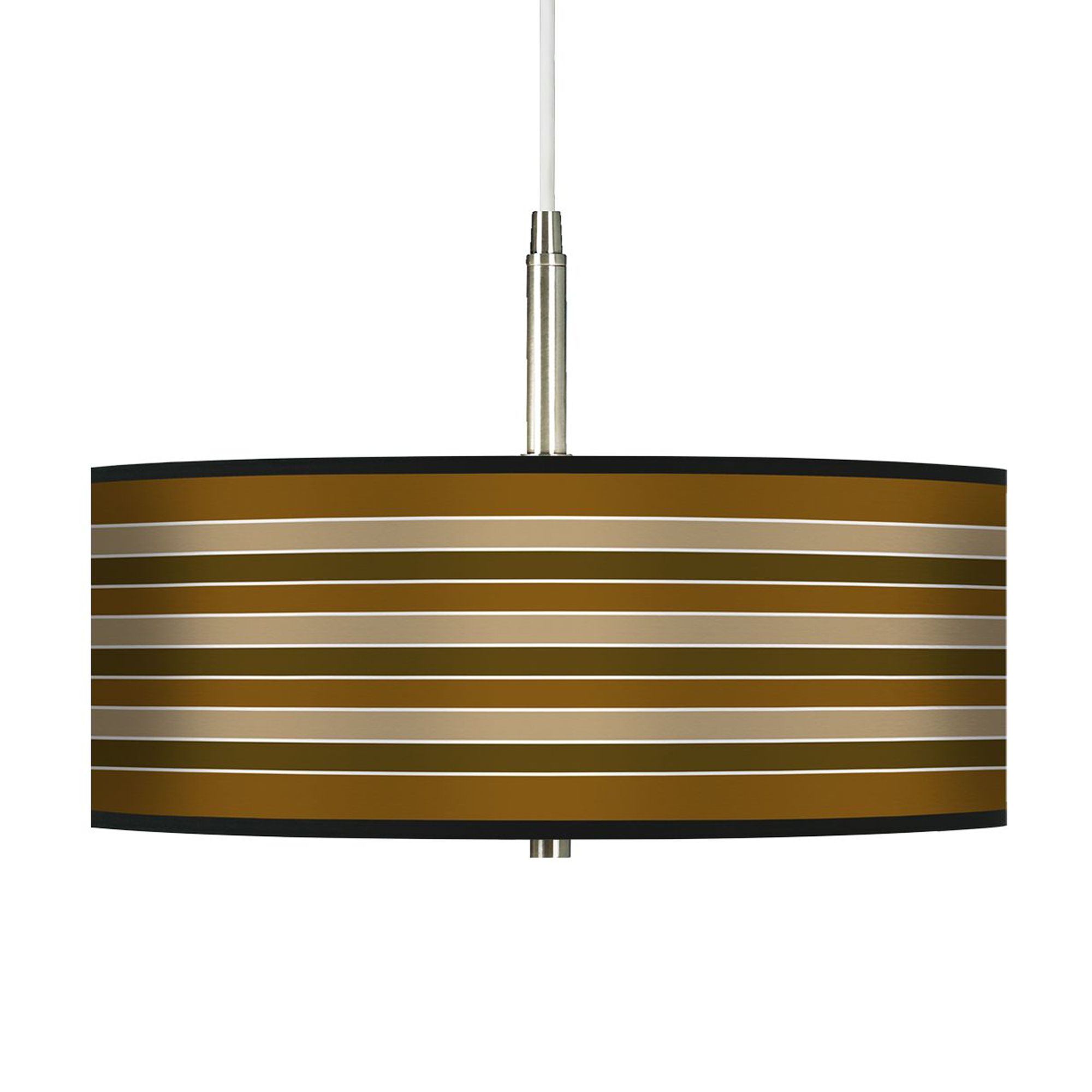 Sorrel Stripes 16" Wide Giclee Pendant Light