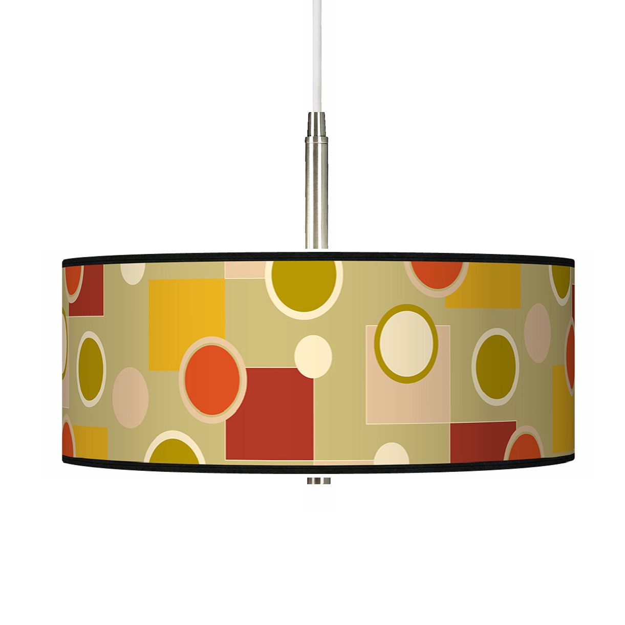 Retro Citrus Medley Giclee Pendant Chandelier