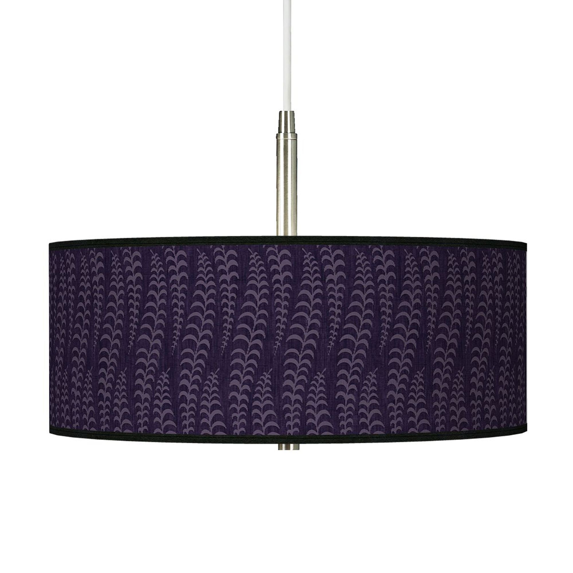 Stacy Garcia Fancy Fern Rich Plum Giclee Pendant Chandelier