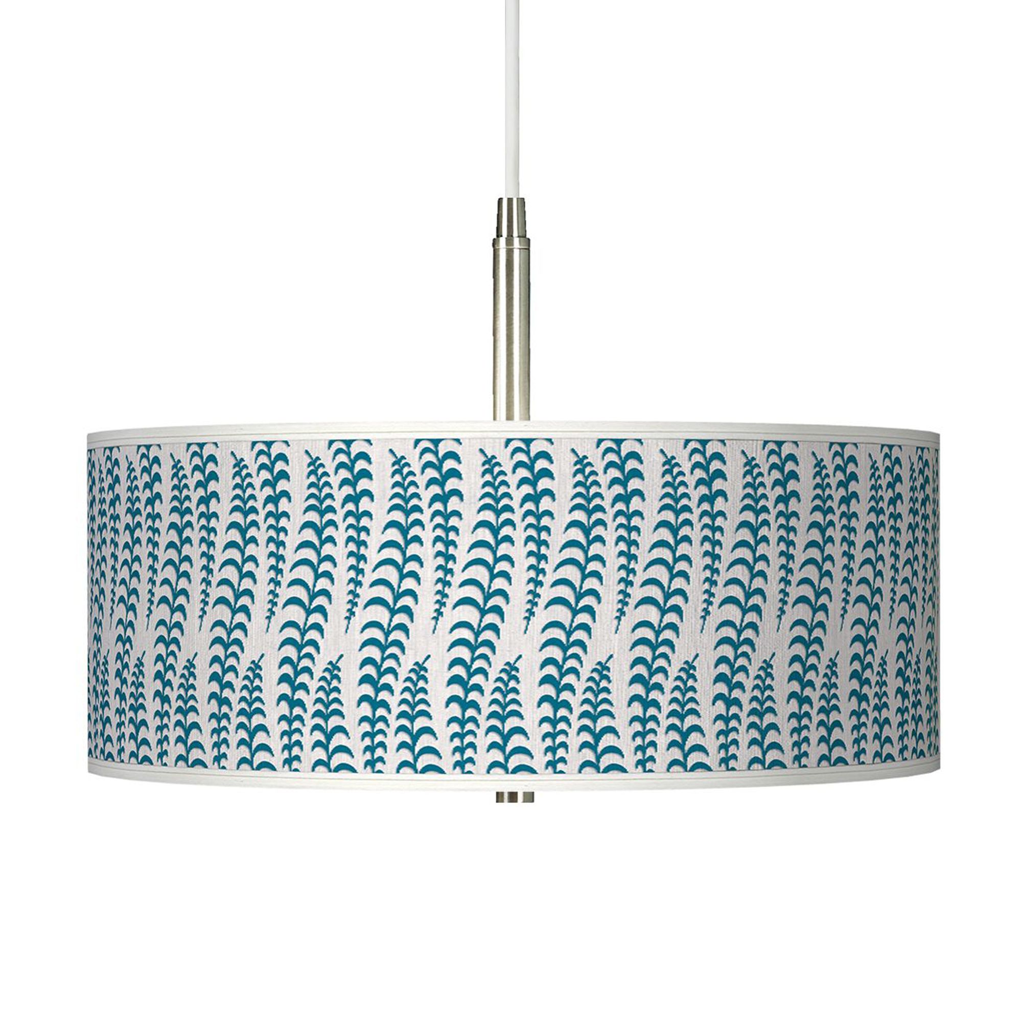 Stacy Garcia Fancy Fern Peacock Giclee Pendant Chandelier