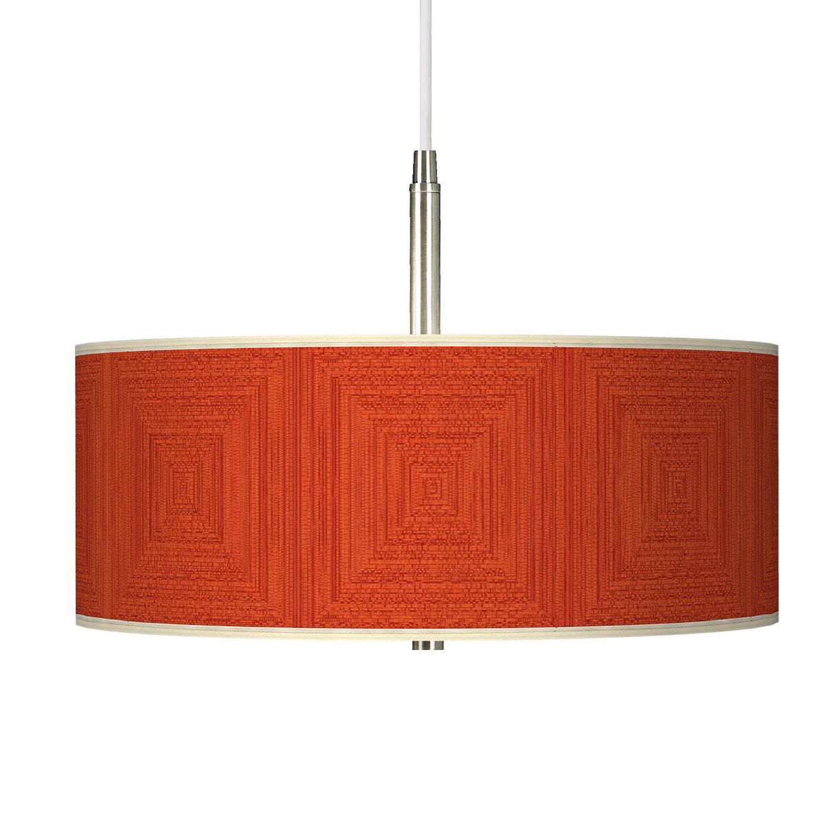 Stacy Garcia Crackled Square Coral Giclee Pendant Chandelier