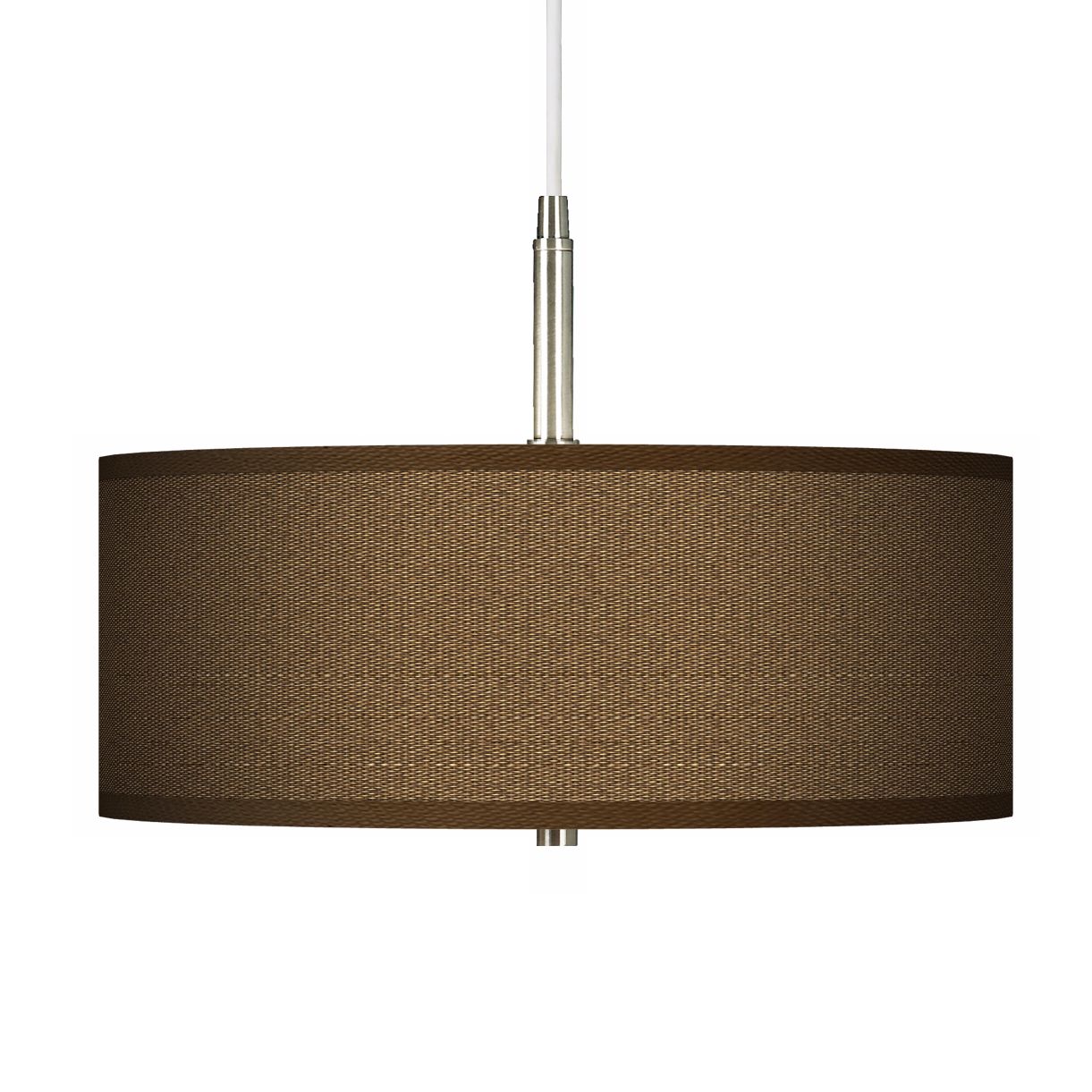 Woven Wicker Giclee Pendant Chandelier