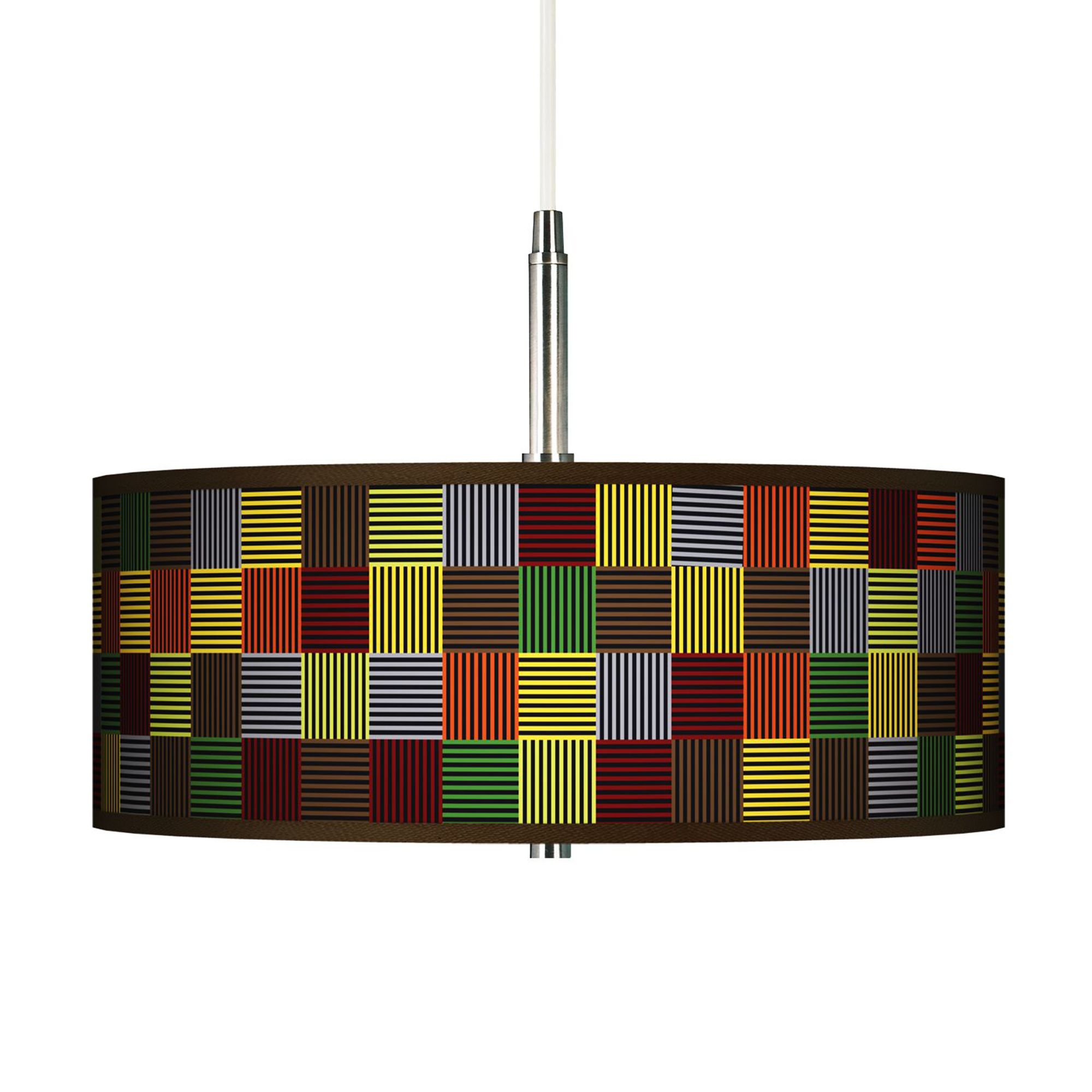 Pixel Forest Giclee Pendant Chandelier