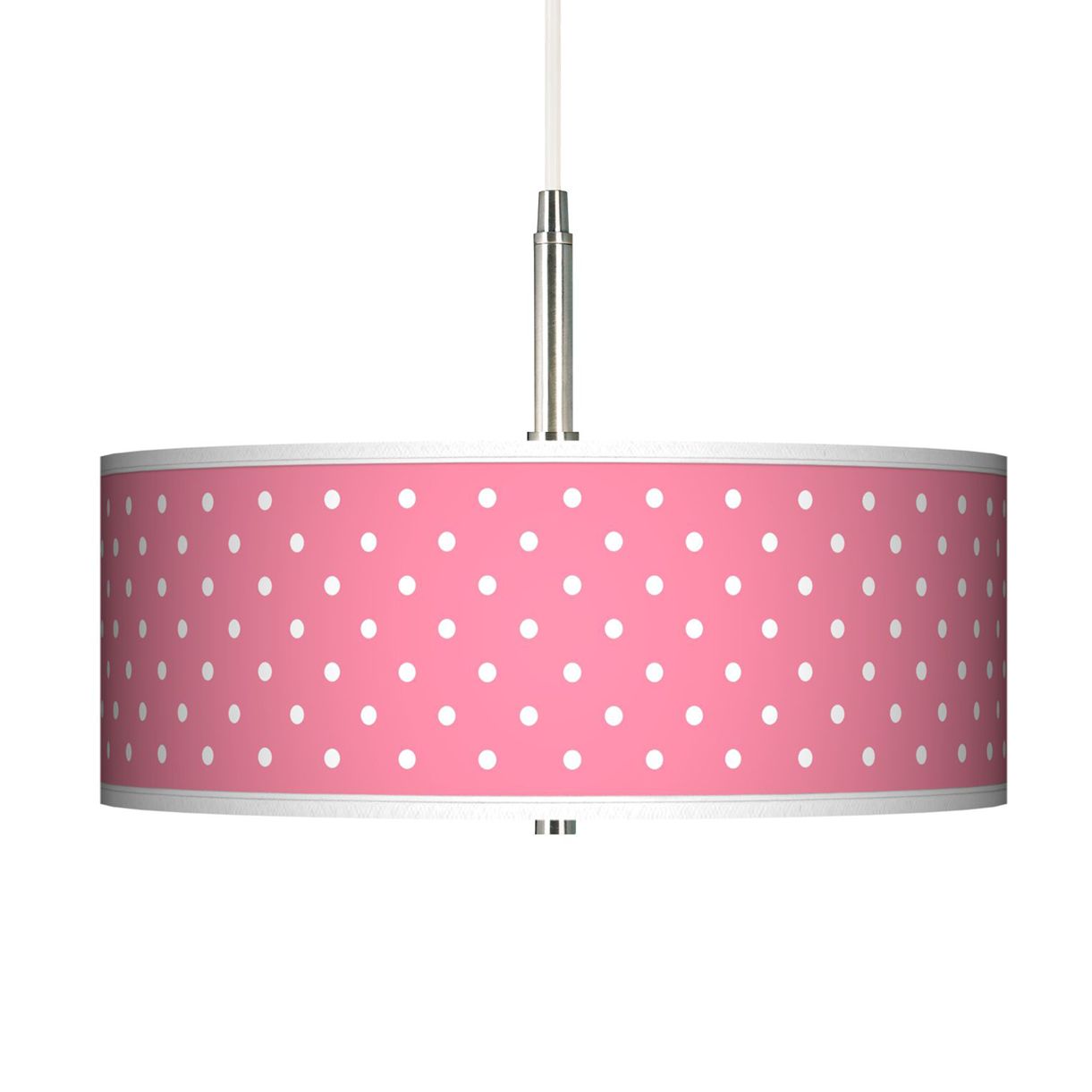 Pink Polka Dot Chandelier