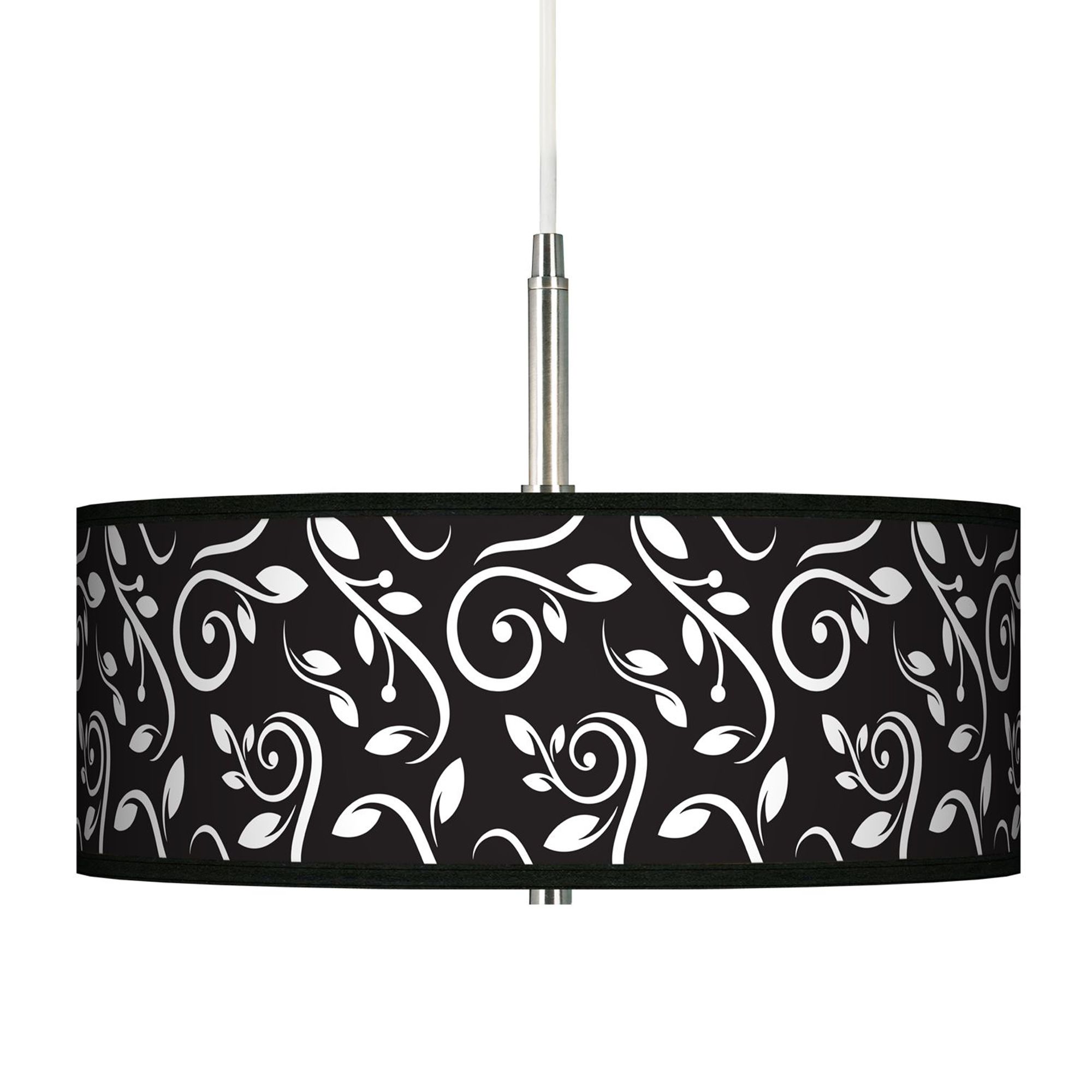 Swirling Vines Giclee Pendant Chandelier