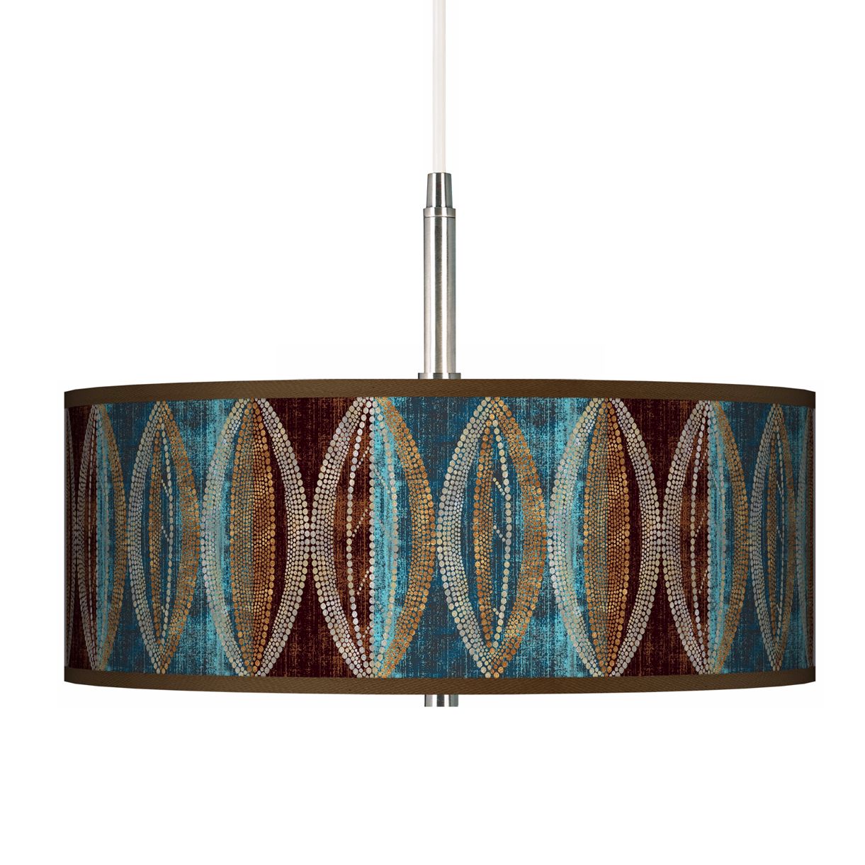 Stacy Garcia Pearl Leaf Peacock Giclee Pendant Chandelier