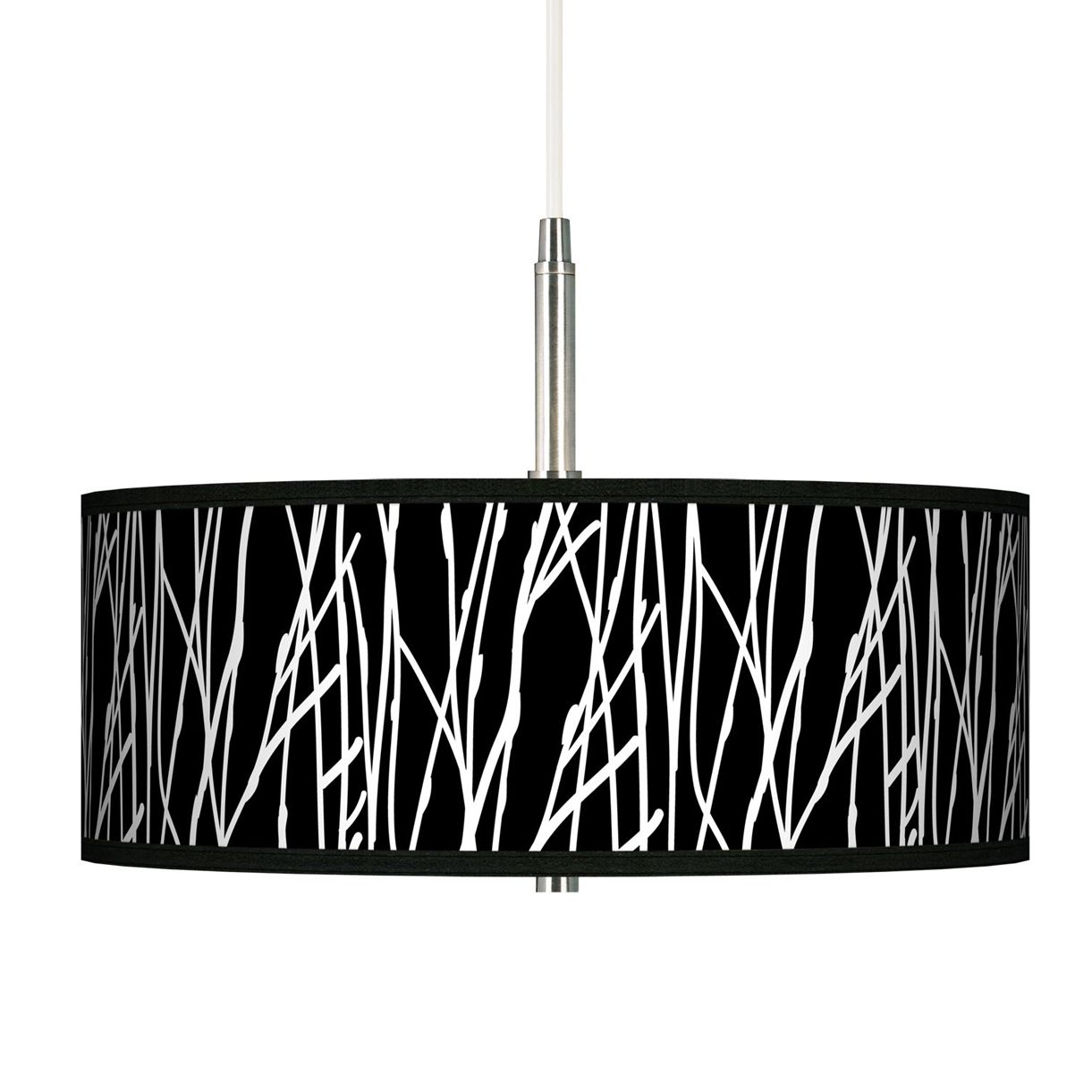 Stacy Garcia Twiggy Black Giclee Pendant Chandelier