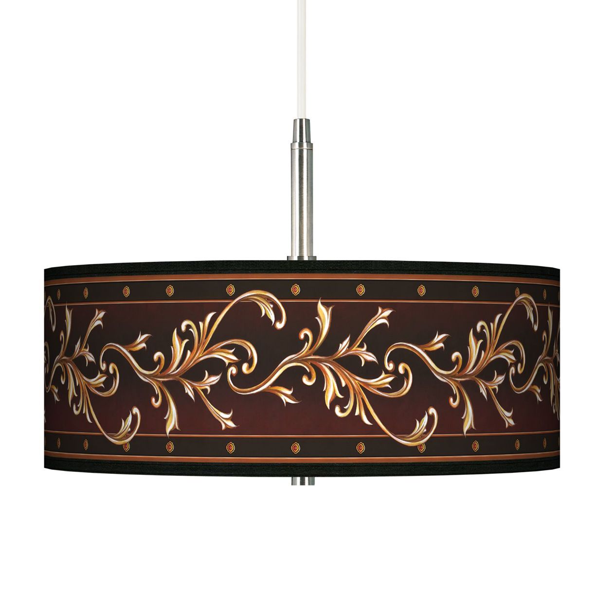Athenian Leaf Giclee Pendant Chandelier