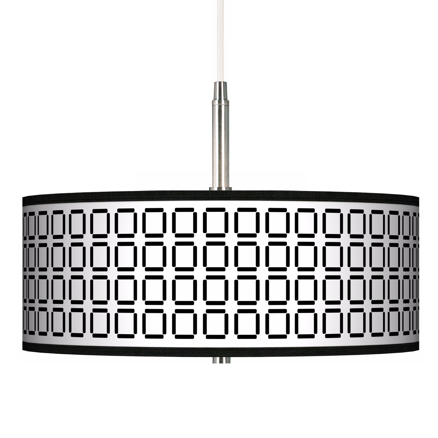Open Grid Giclee Pendant Chandelier