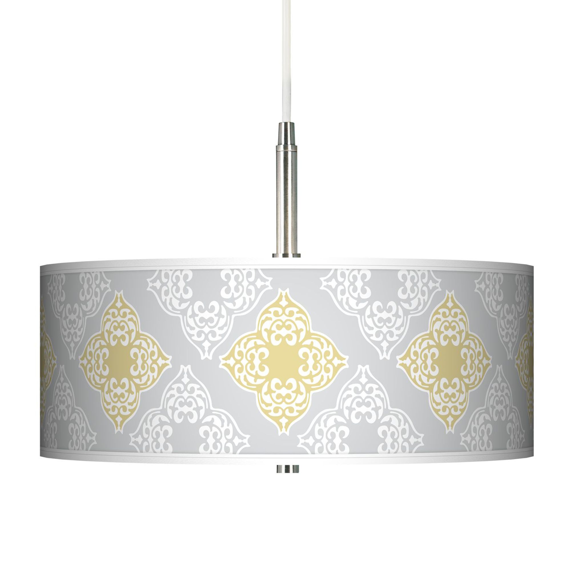 Aster Grey Giclee Pendant Chandelier