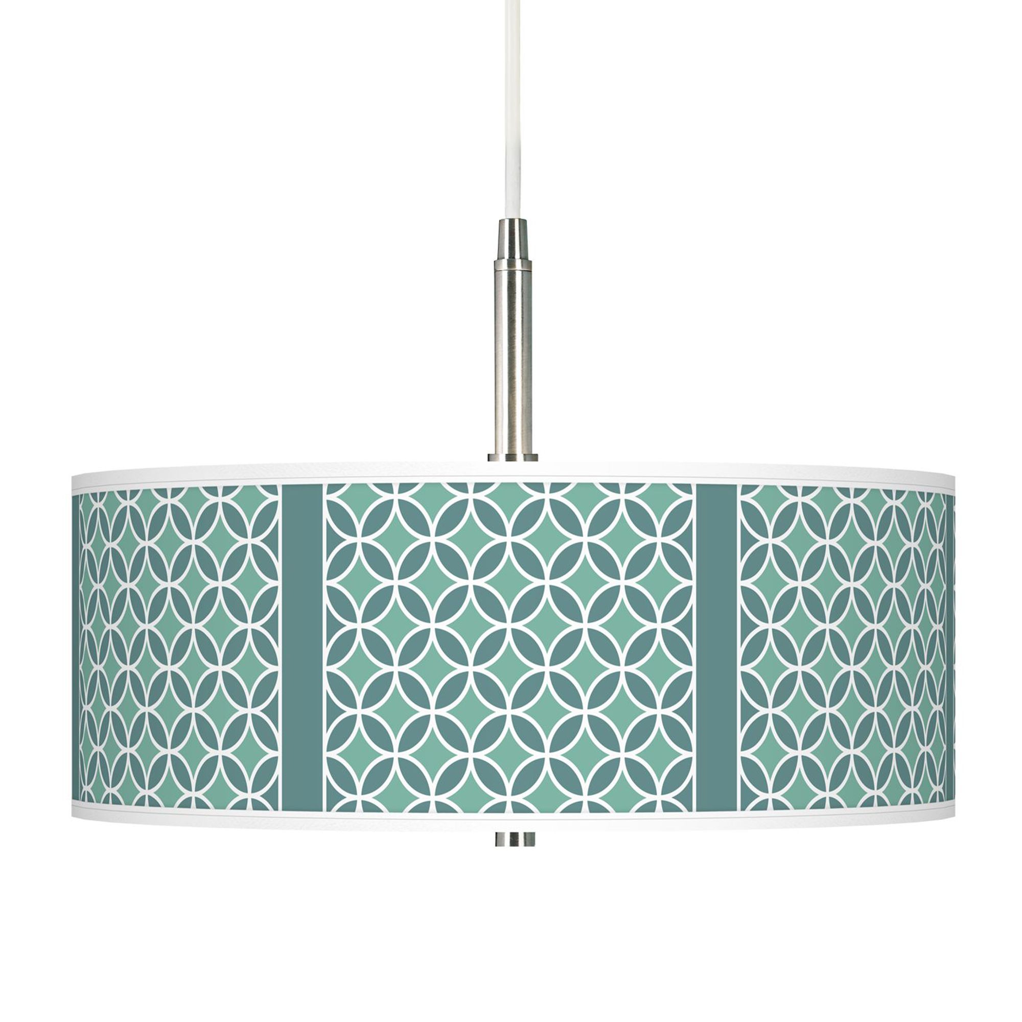 Aqua Rings Giclee Pendant Chandelier