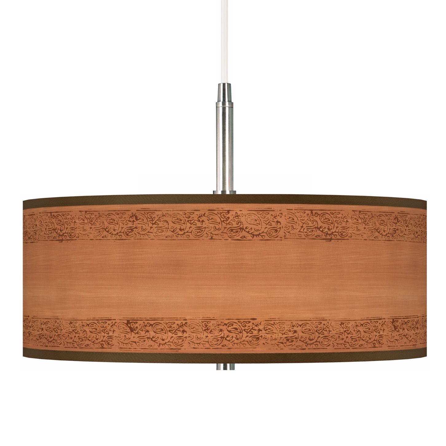 Paisley Trim Giclee Pendant Chandelier