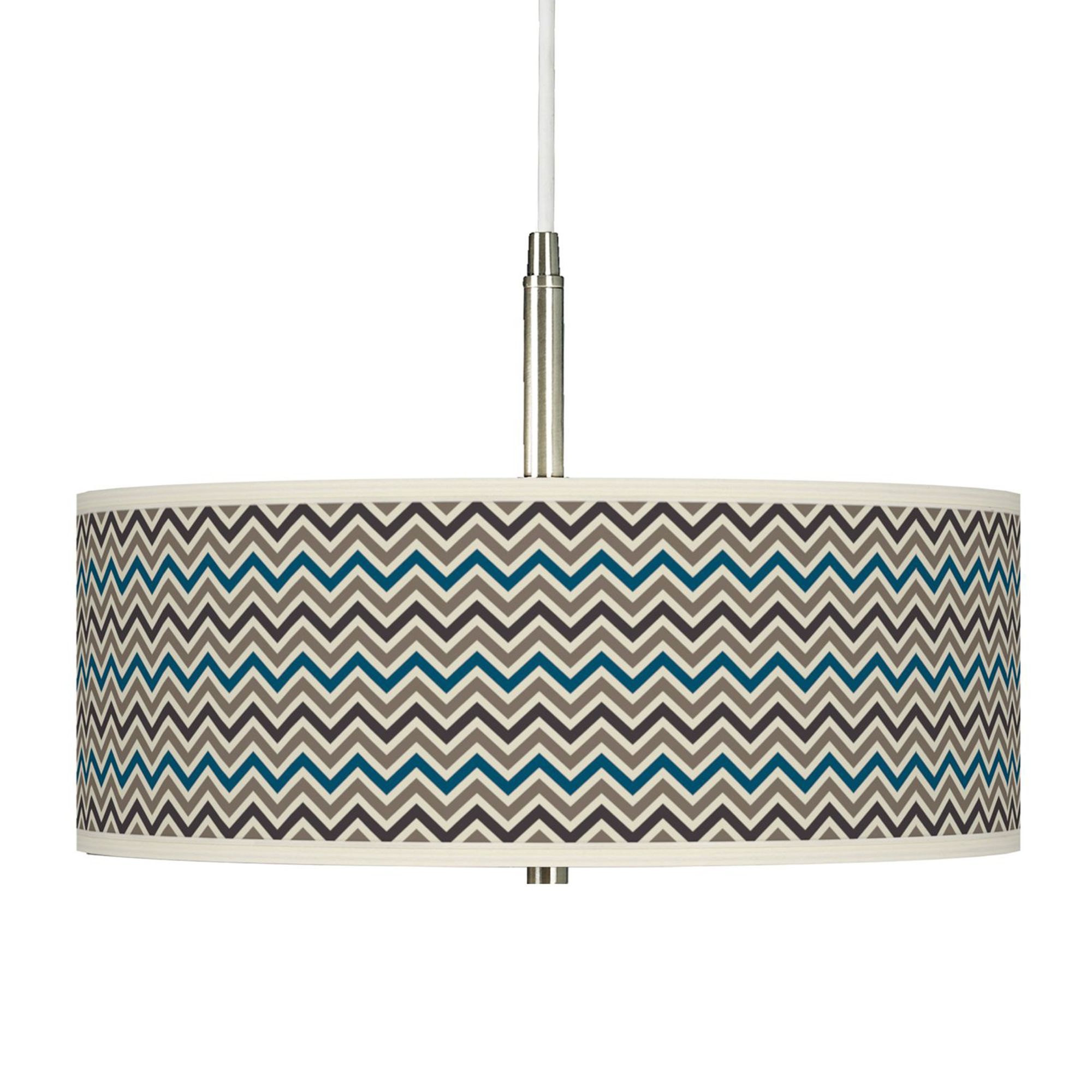 Zig Zag Giclee Pendant Chandelier