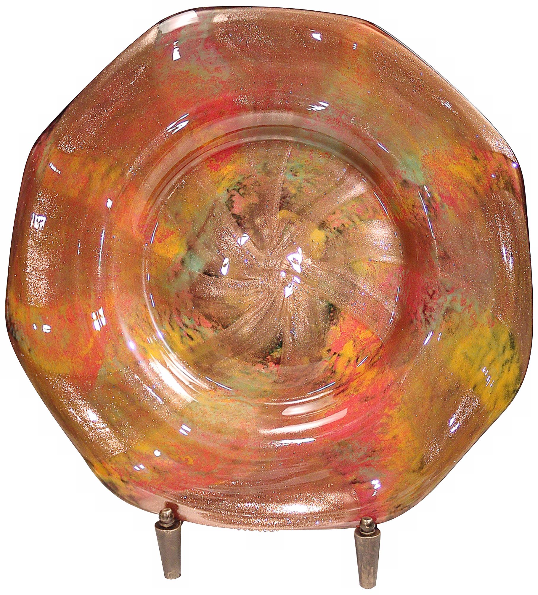 Dale Tiffany Doheny Art Glass Charger