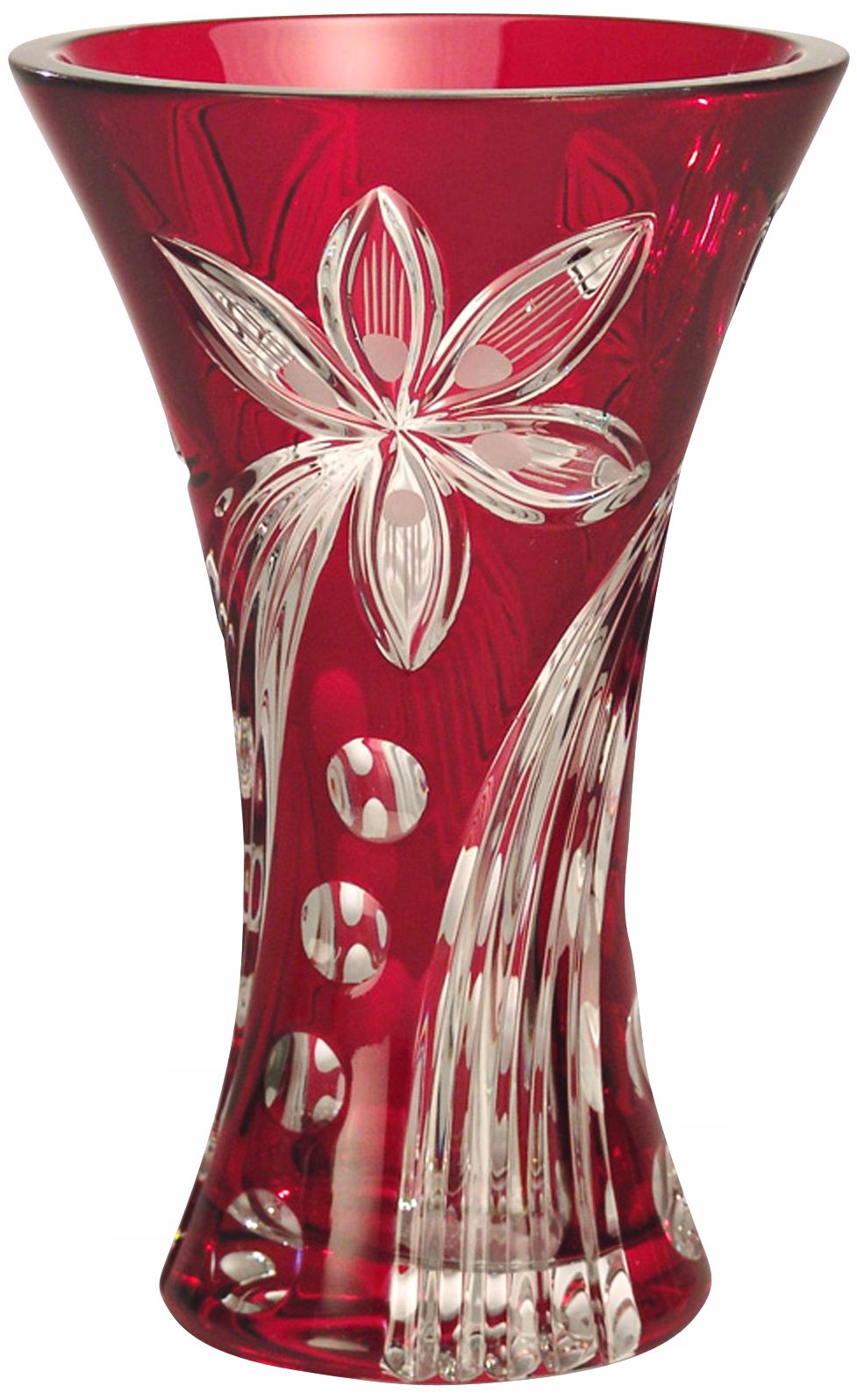 Dale Tiffany Red Floral Small Vase