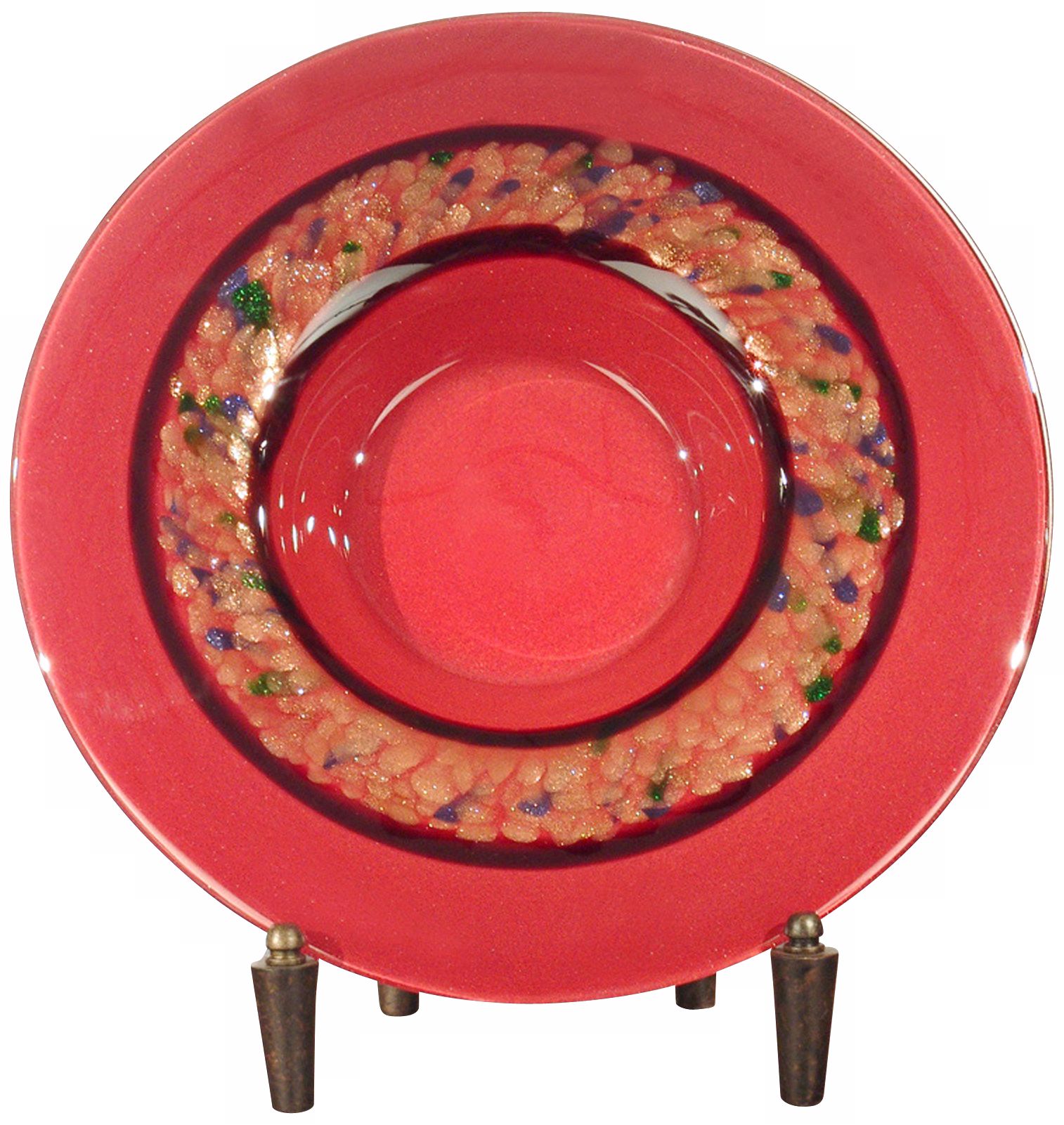Dale Tiffany Rose Wine Charger