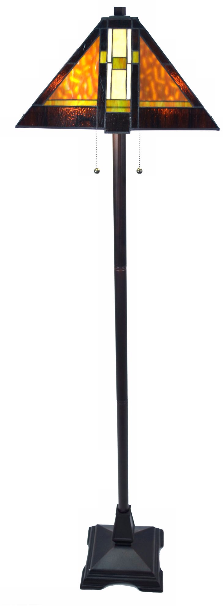 Sunset Mission Tiffany Style Floor Lamp