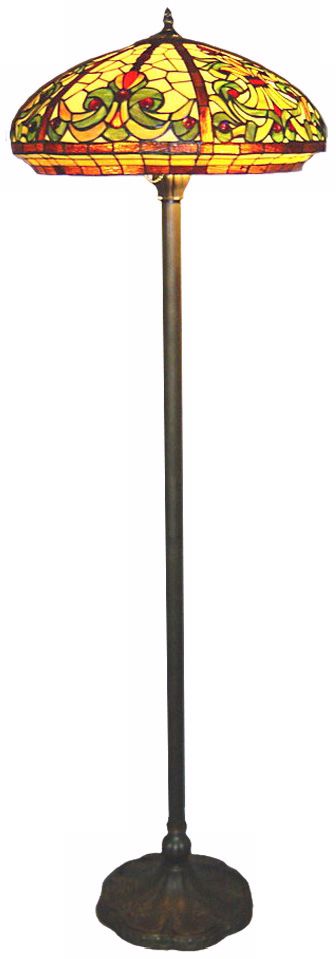 Baroque Tiffany Glass Floor Lamp