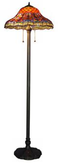 Peacock Tiffany Glass Floor Lamp G9862